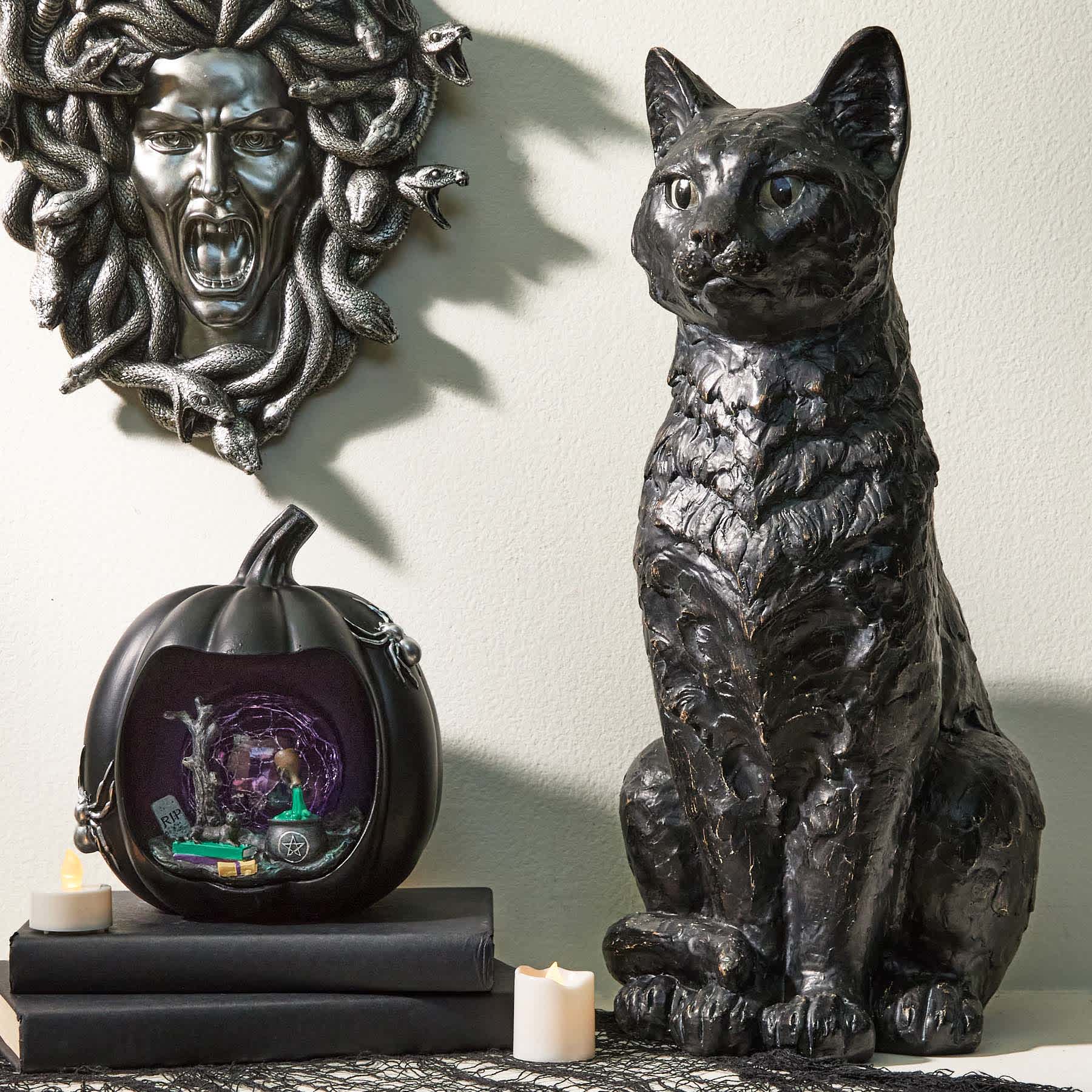 Spellbound Sitting Cat, 18"