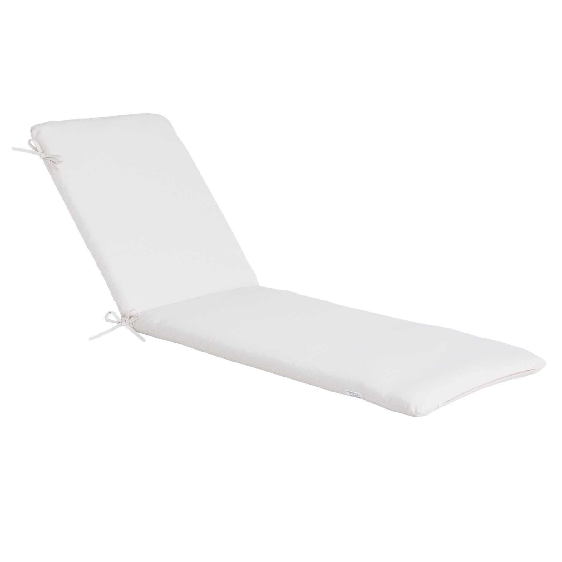 Natural Canvas Outdoor Chaise Lounge Cushion