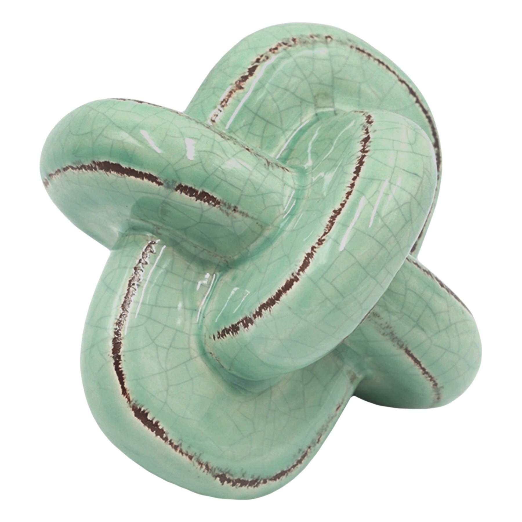Tracey Boyd Ceramic Green Knot, 5"