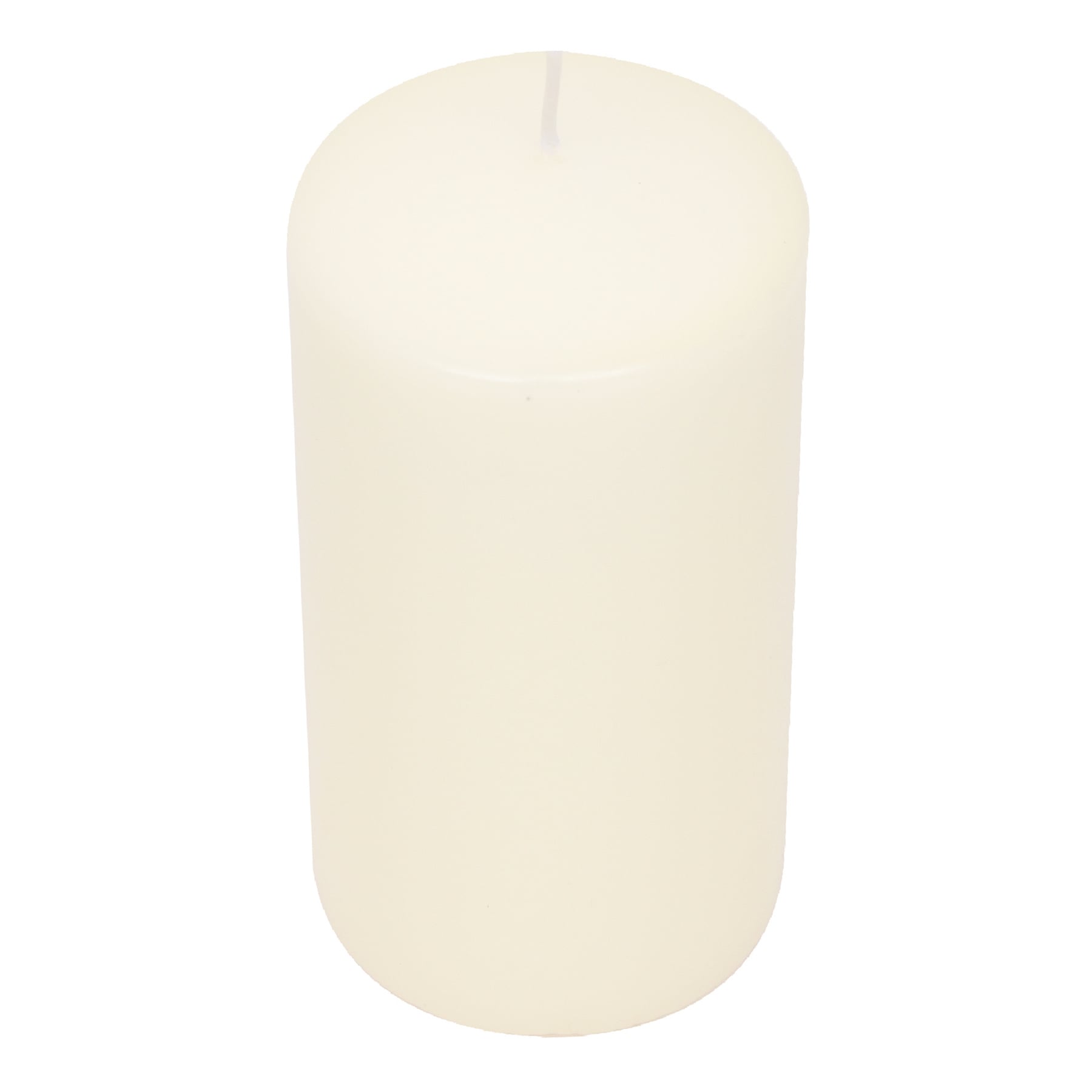 Ivory Unscented Overdip Pillar Candle, 6"