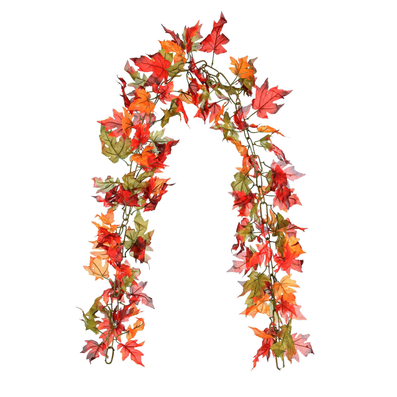 Assorted Maple Leaves Chain Garland, 6'