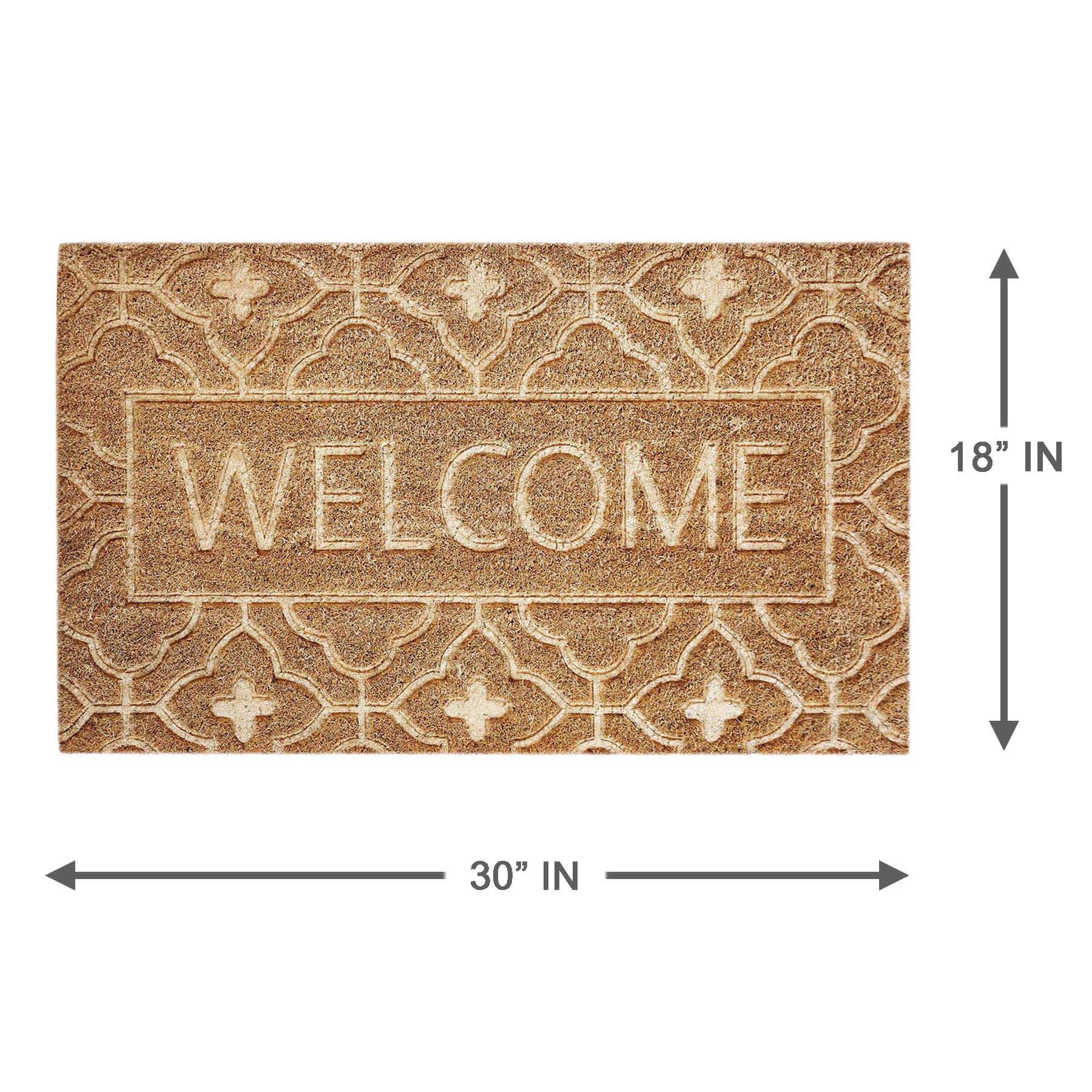 Found & Fable Welcome Coir Mat, 18x30