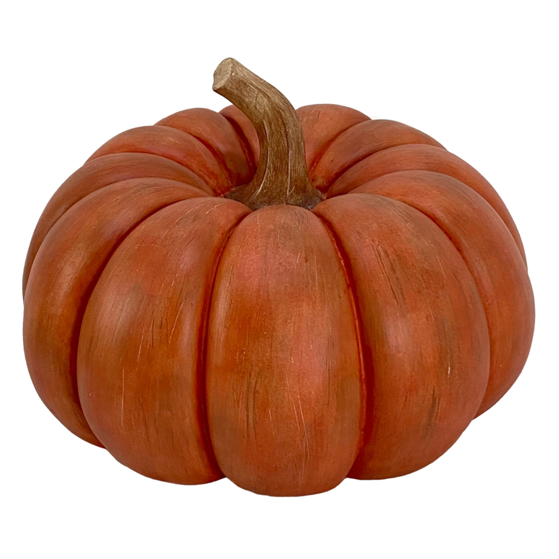 Orange Resin Pumpkin, 6"