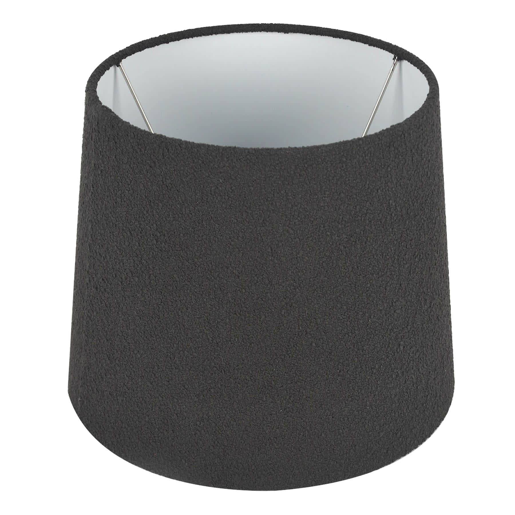 Crosby St. Black Boucle Small Table Lamp Shade, 9x11x9