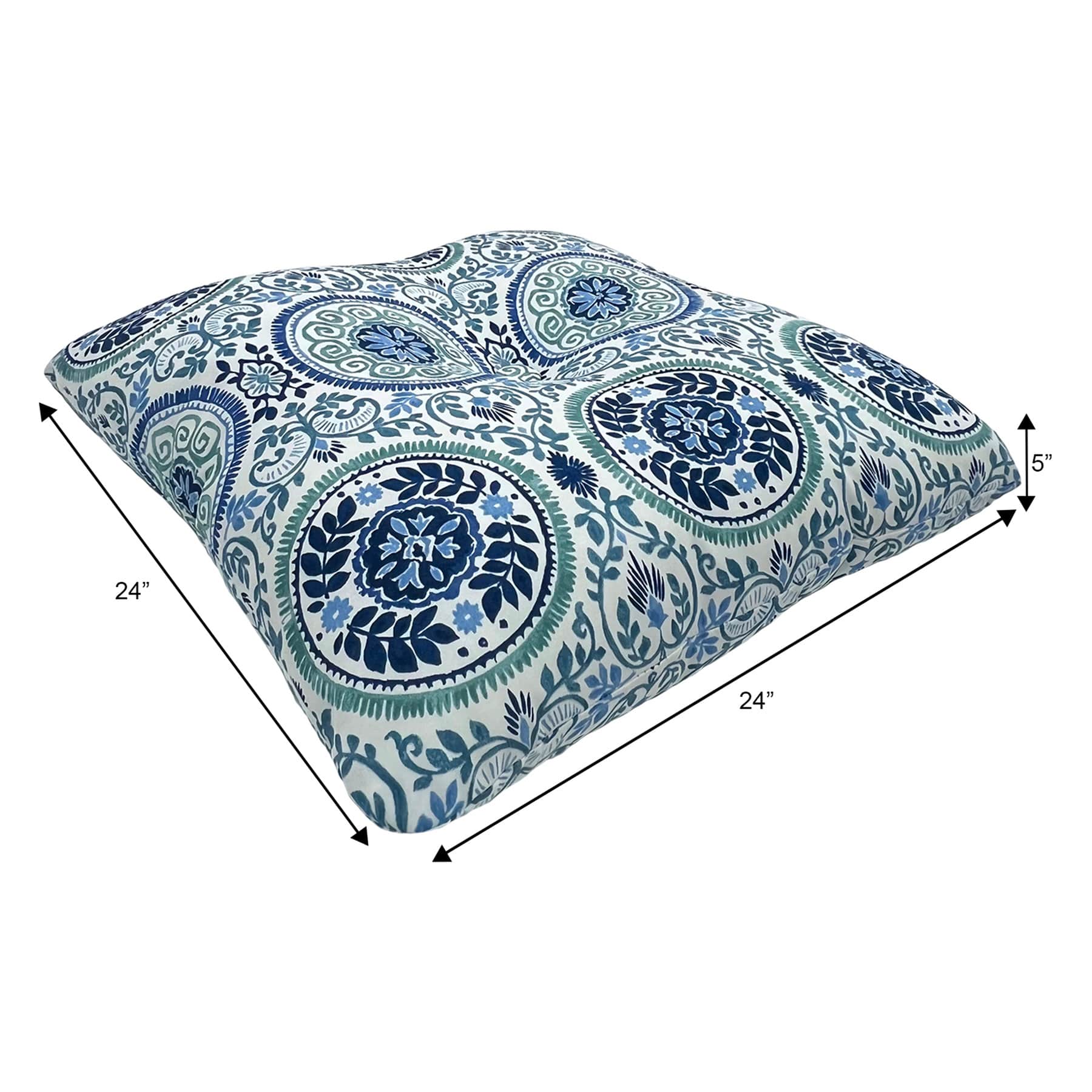 Honeybloom Finley Coast Outdoor Tufted Back Cushion