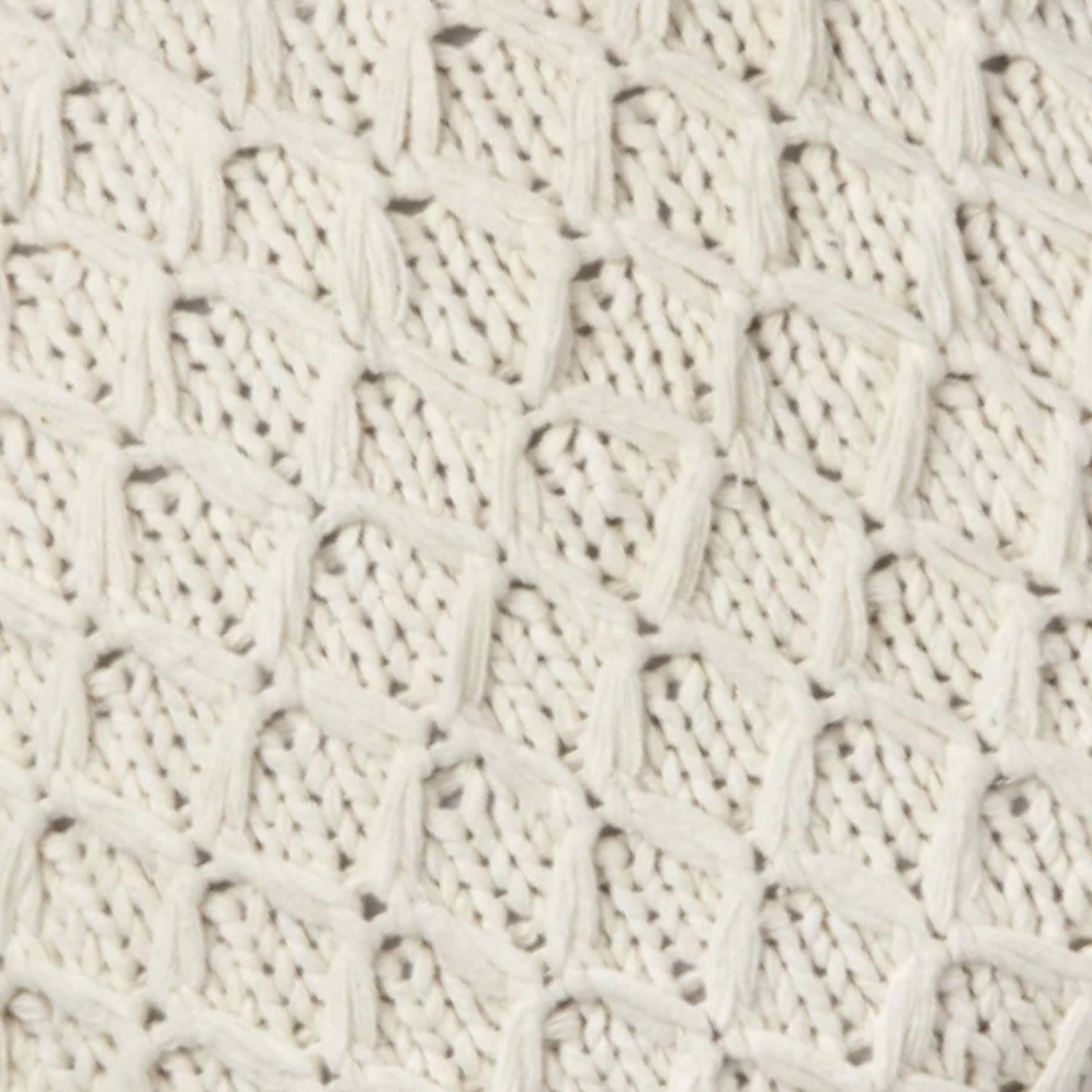 2-Pack Ivory Sweater Knit Throw Pillows, 16"