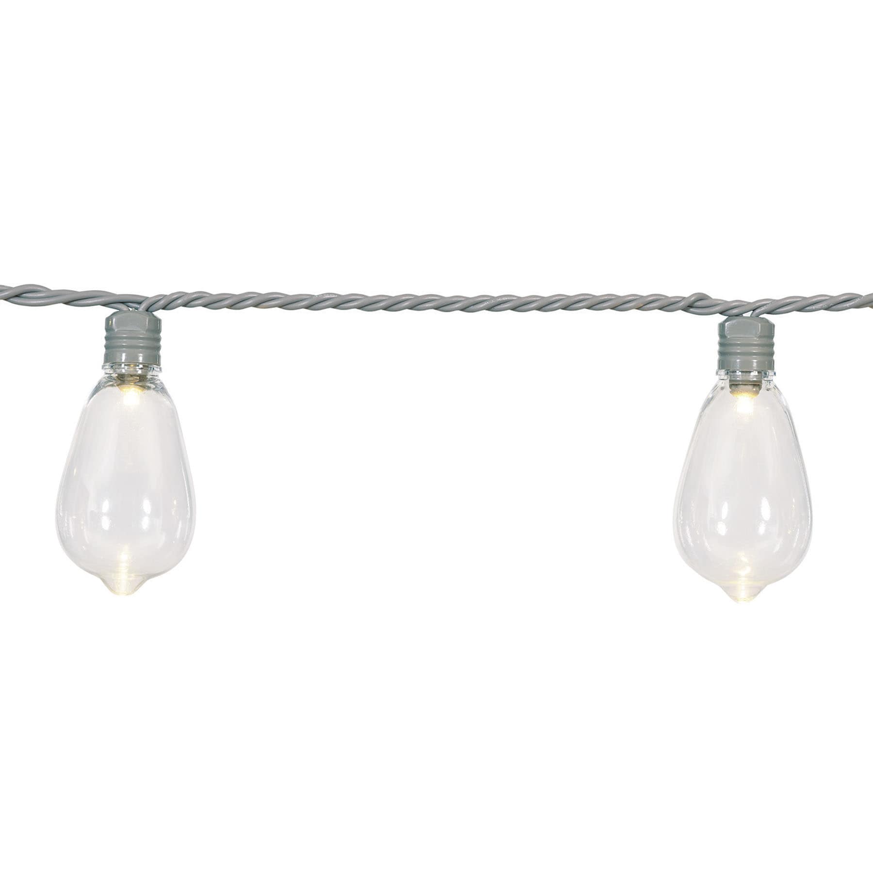 100-Count LED Edison String Lights with Grey Wire