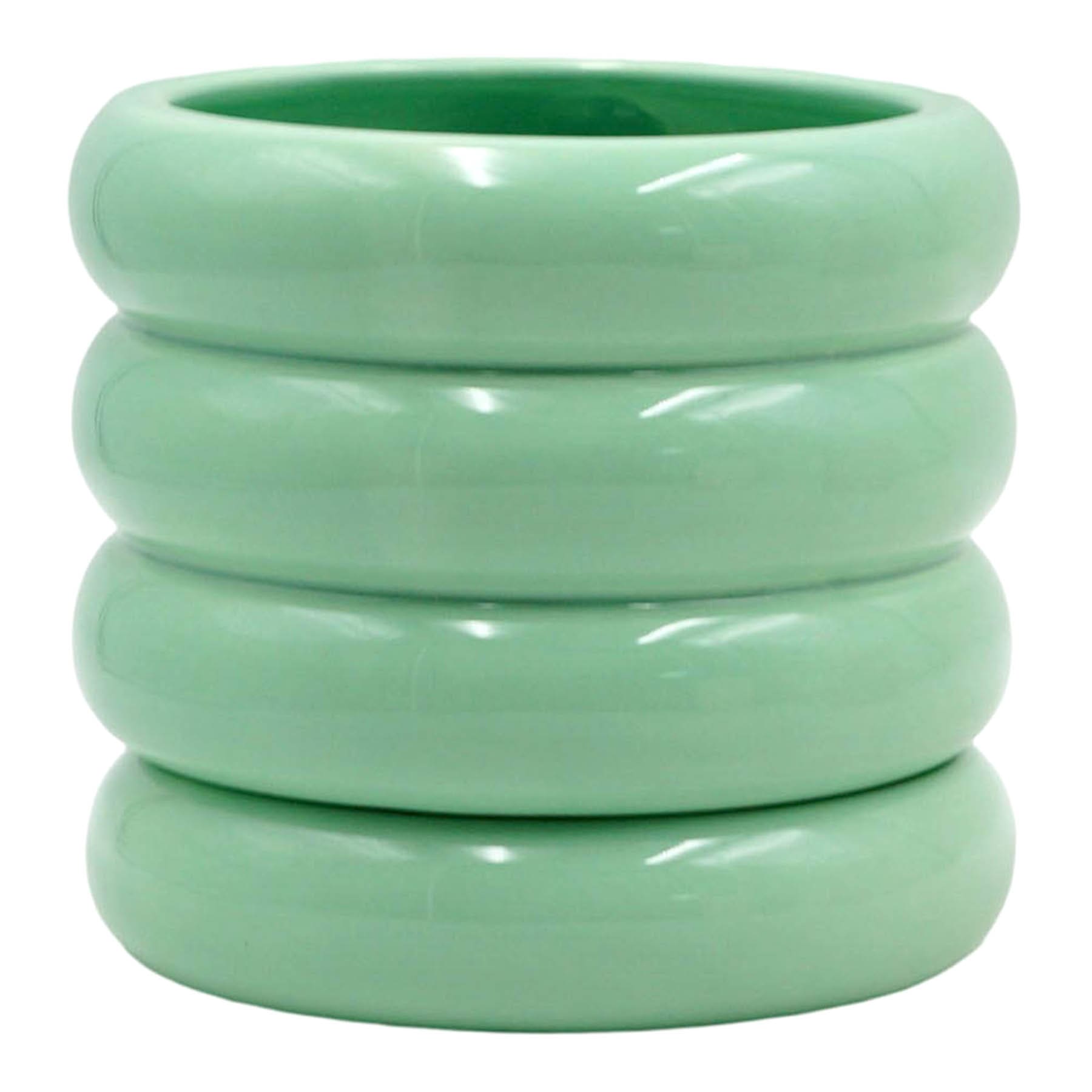 Sunny Club Indoor Green Ceramic Planter, Small