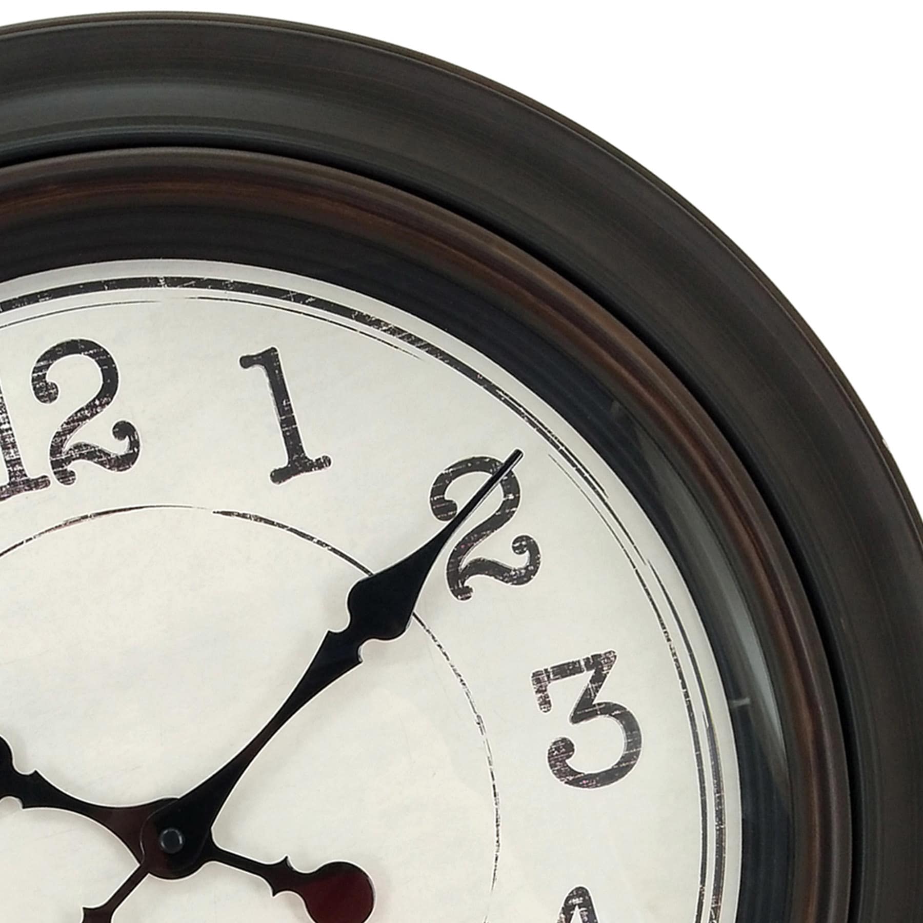 Bronze Round Wall Clock, 18"
