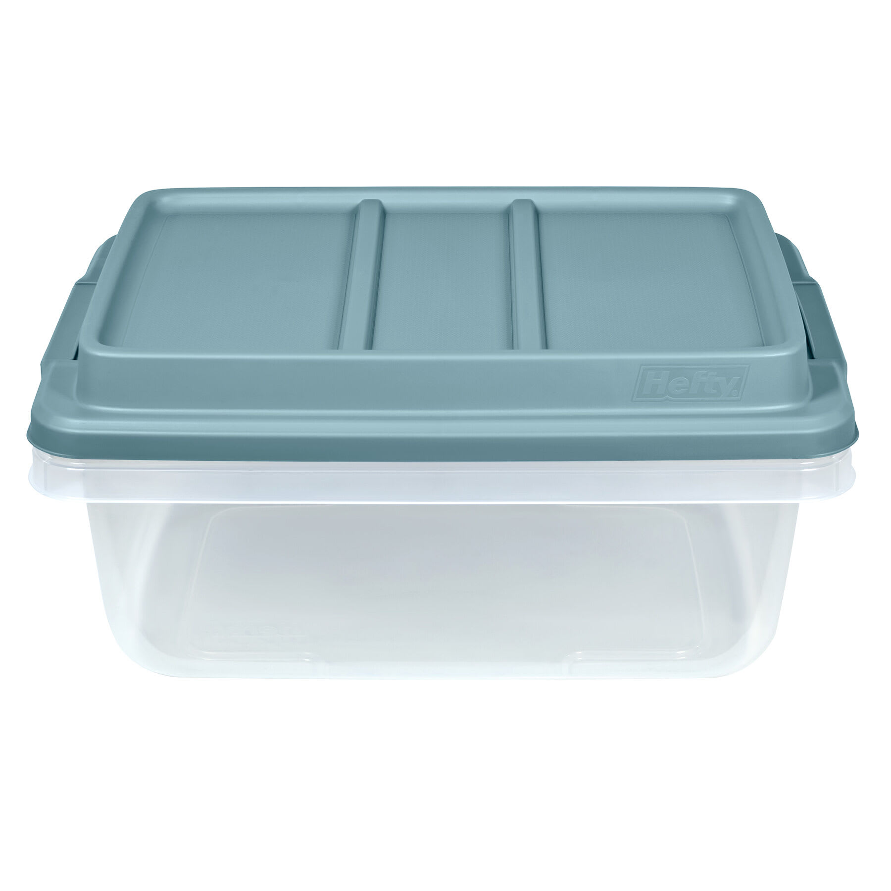 Hefty Smoke Blue Hi-Rise Storage Bin, 17l