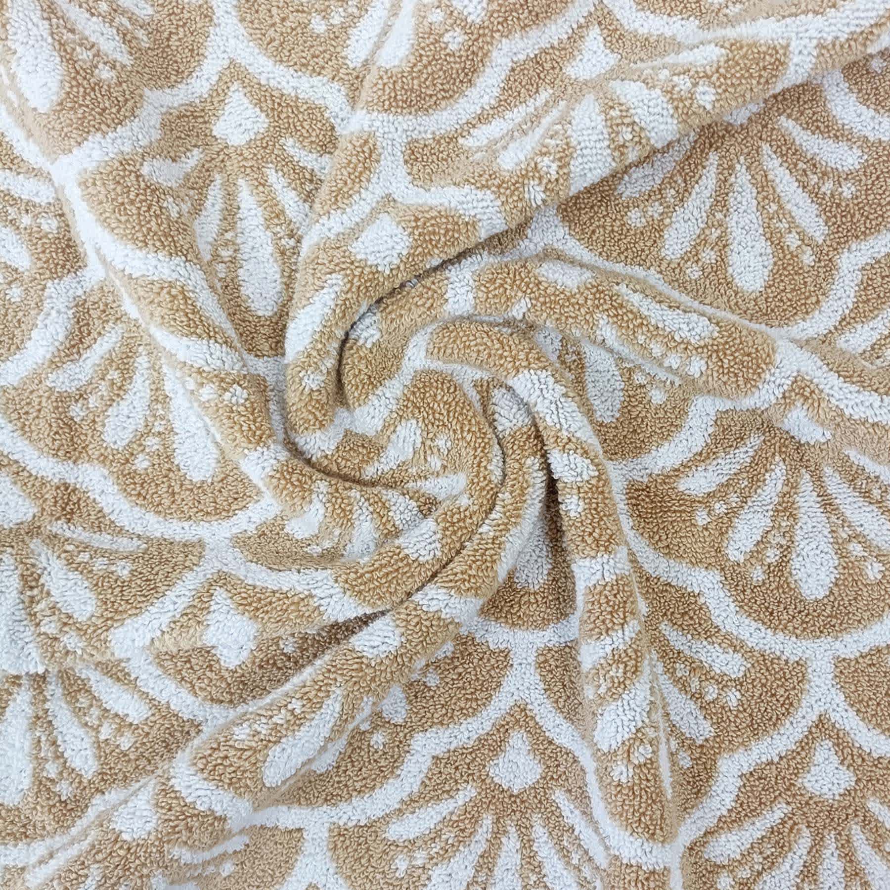 Providence Luxury Jacquard Sesame Washcloth, 13"