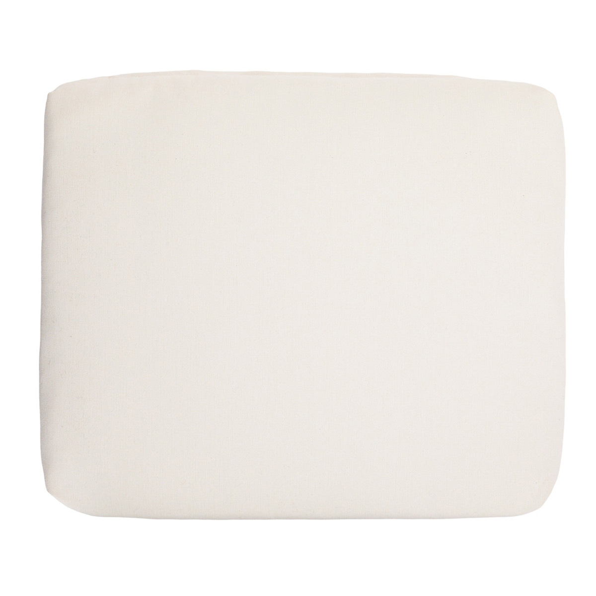 Natural Canvas Outdoor Square Seat Cushion
