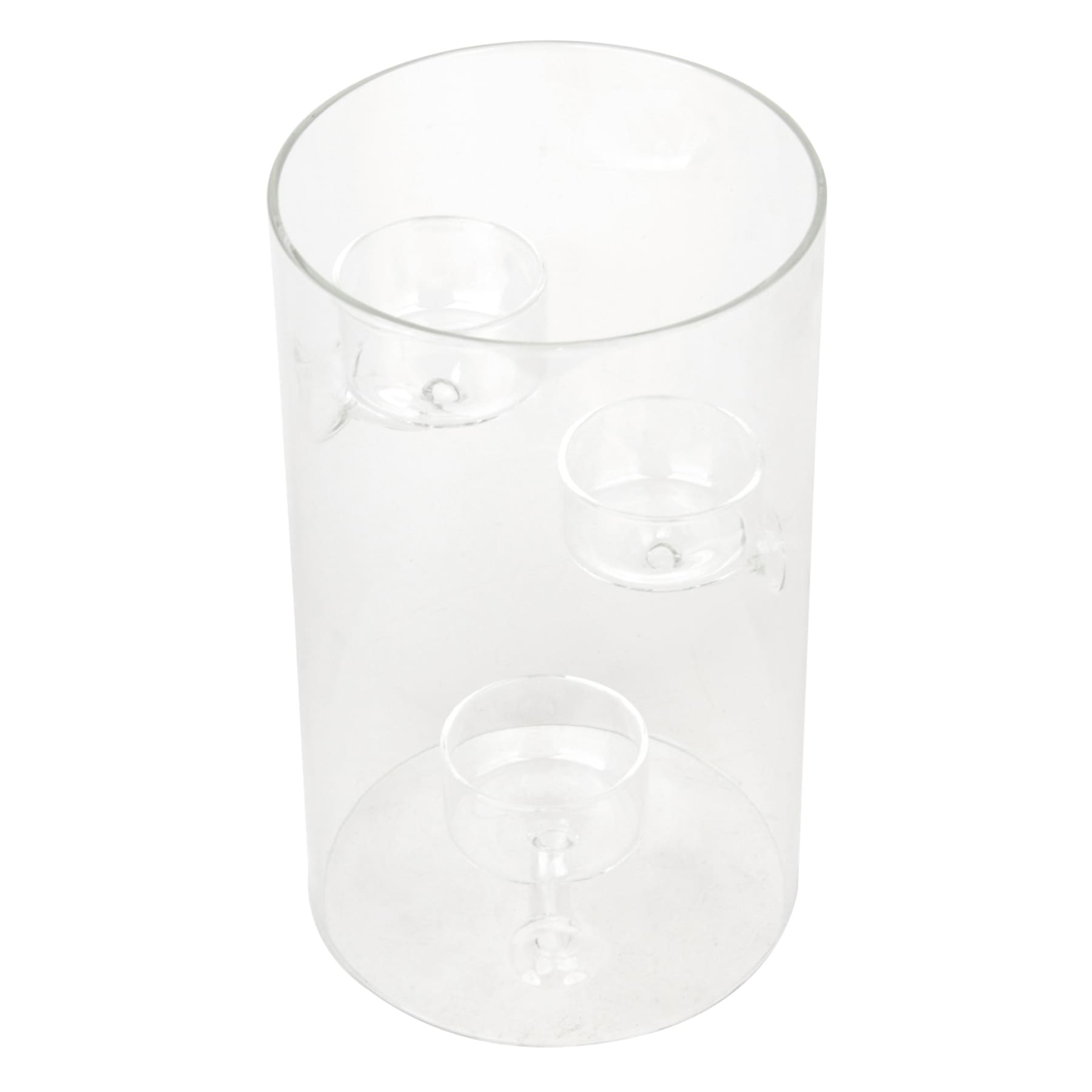 Glass Tealight Candle Holder, 8"