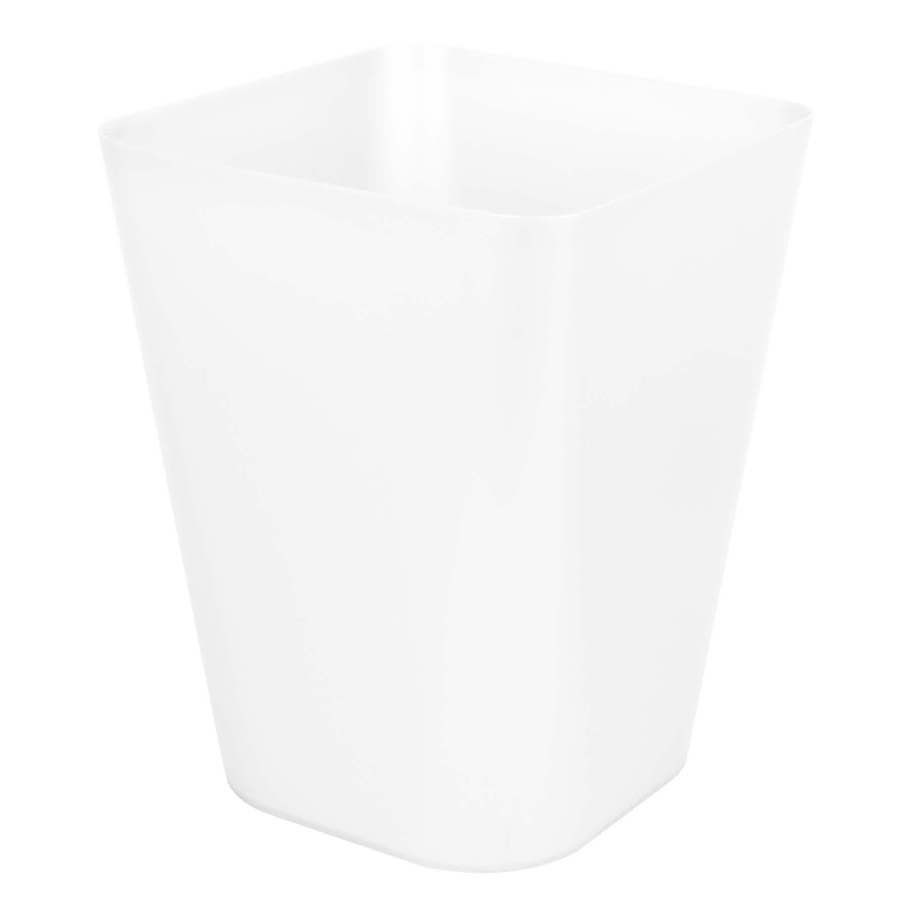 Clear Square Rim Wastebasket, 11.8"