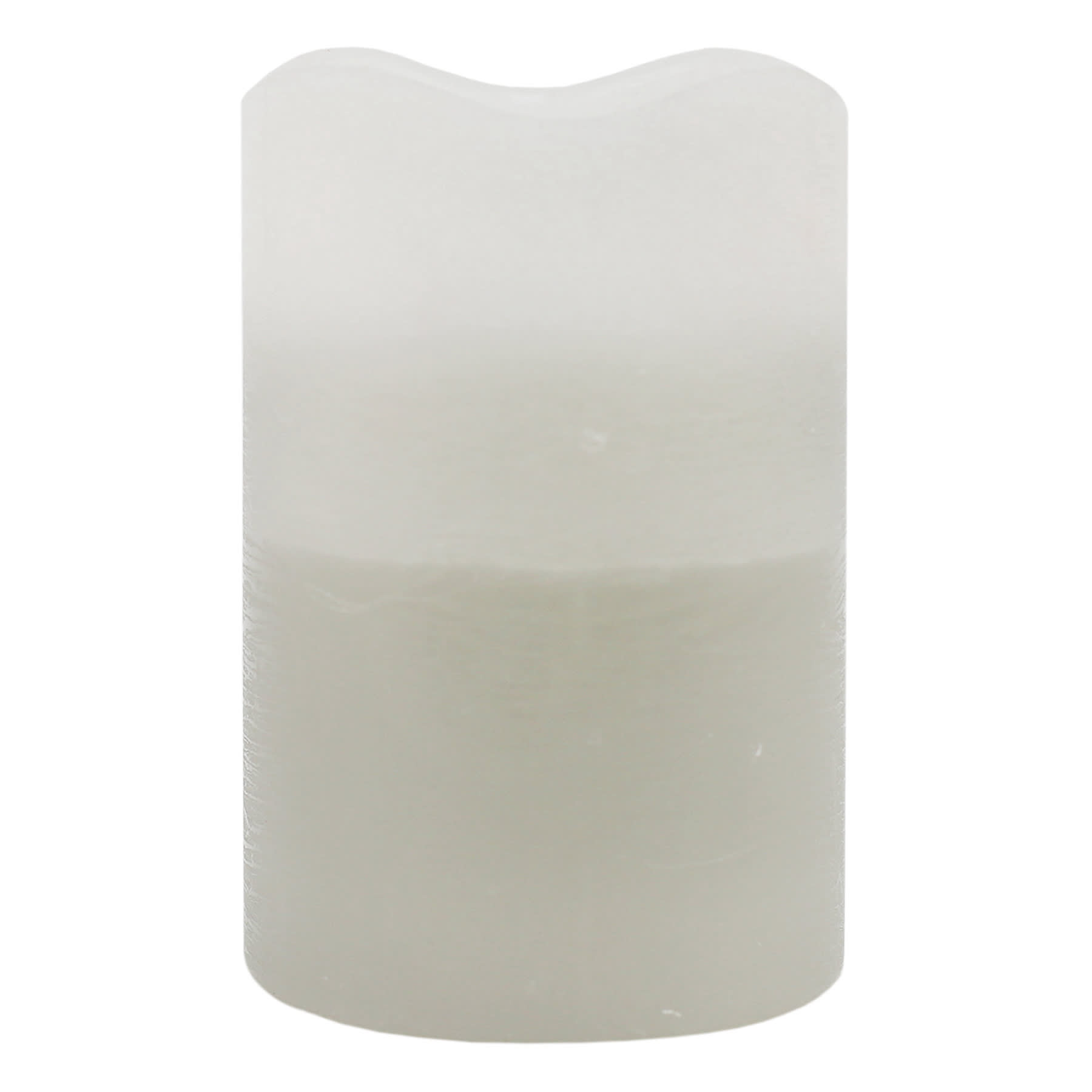 Honeybloom Grey Ombre Wax LED Pillar Candle with 6 Hour Timer, 4x6