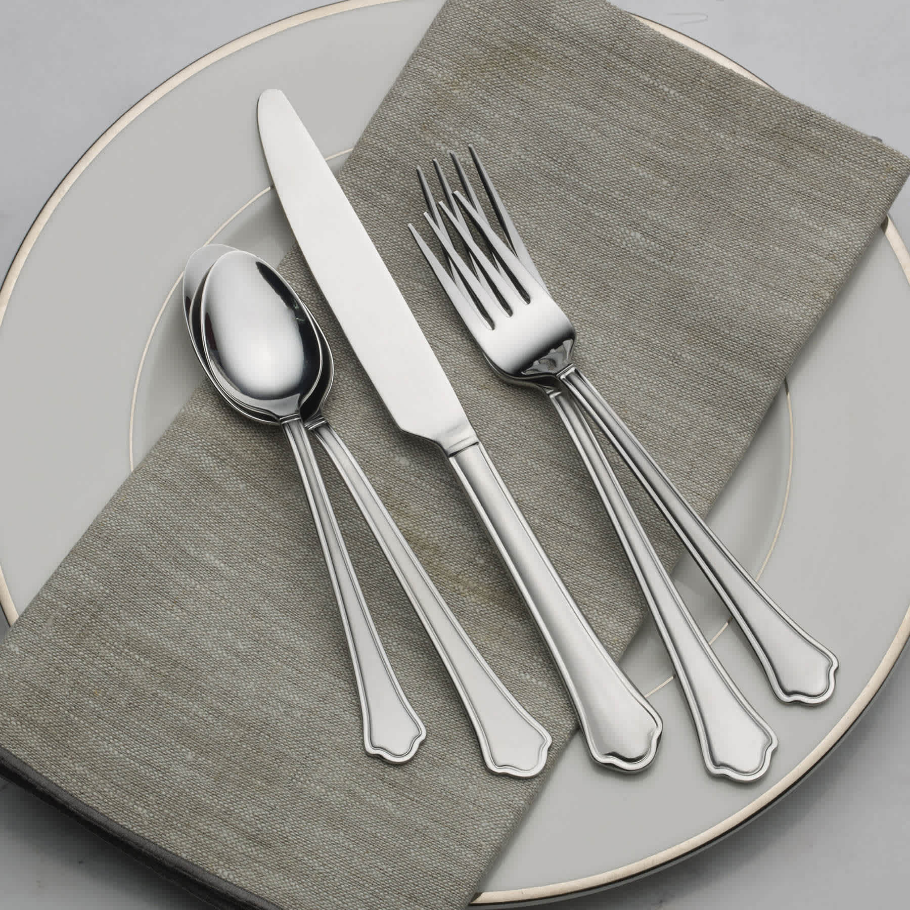 Capri Frost Silver Flatware Set