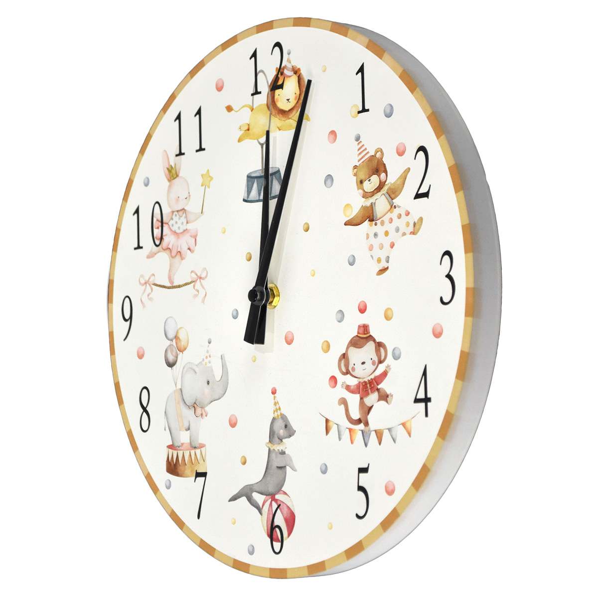 Circus Animals Wall Clock, 12"