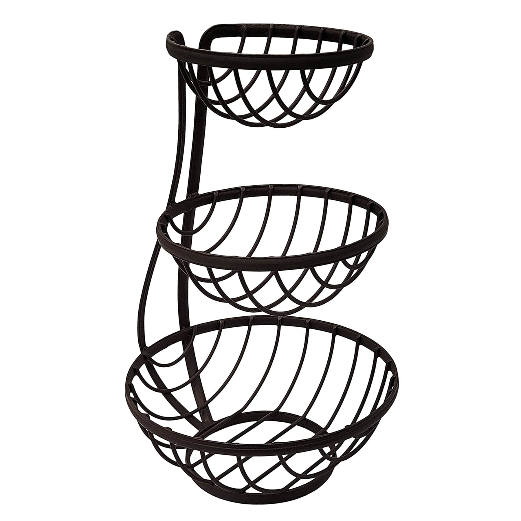 Ashley 3-Tier Bronze Fruit Basket