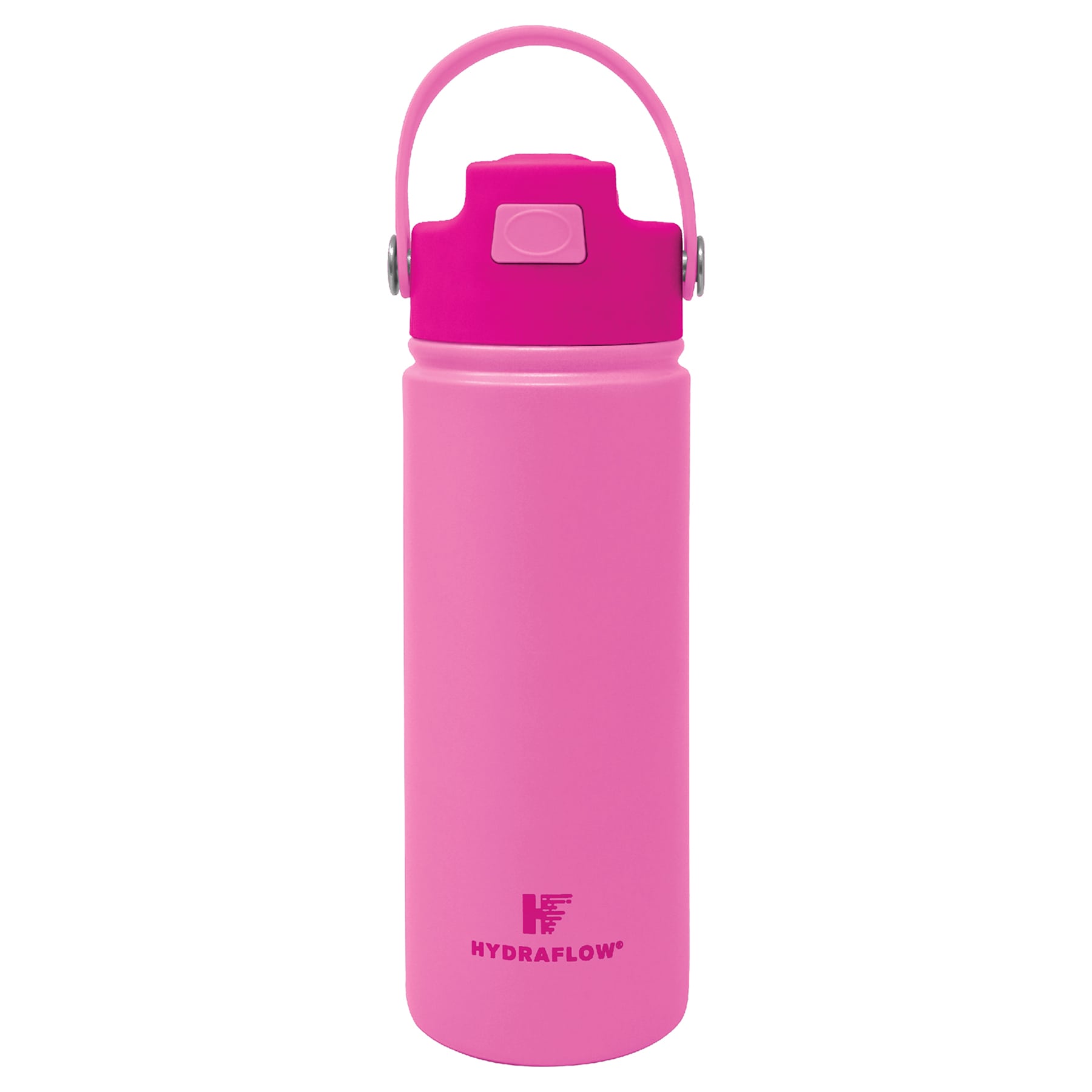 Hydraflow Pink Hybrid Insulated Flip Straw Bottle, 17oz