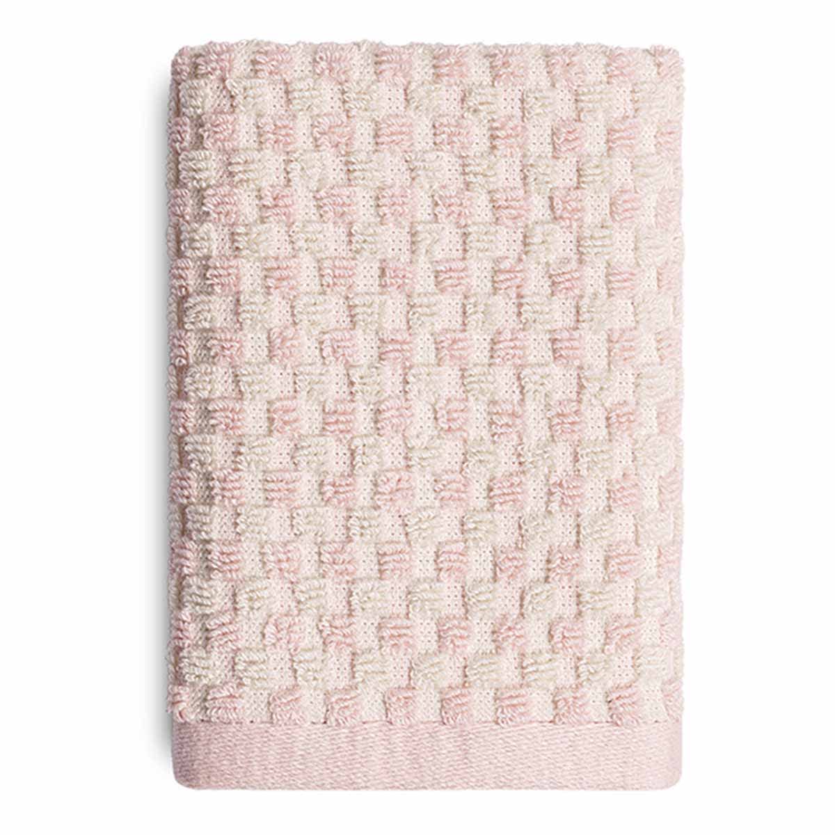 Honeybloom Plush Performance Pink Popcorn Cotton Washcloth, 13"