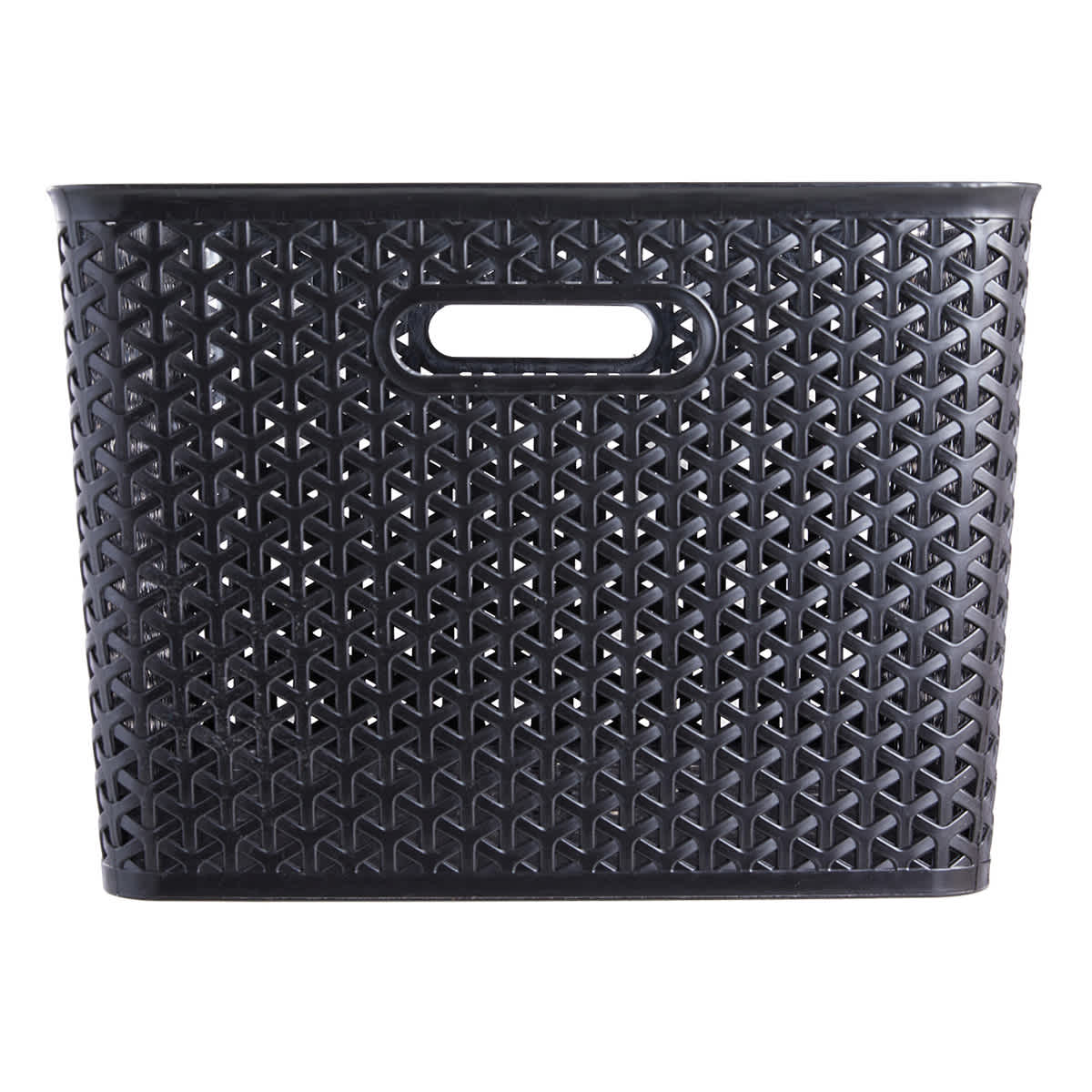 Black Y-Weave Storage Basket, Large