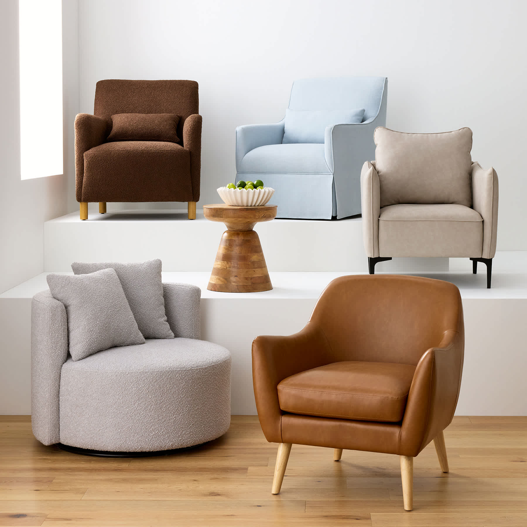 Crosby St. Ryan Accent Chair, Grey