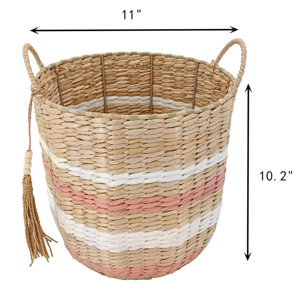 Cattail & Paper Storage Basket, Small
