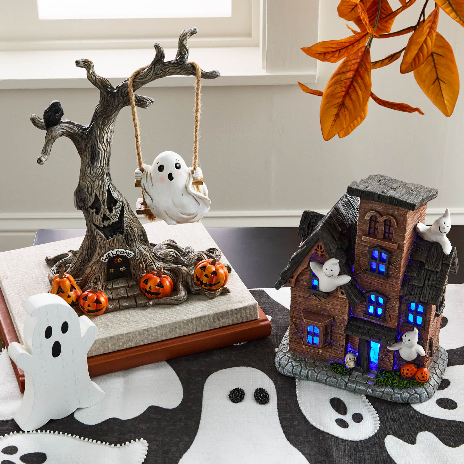 Happy Haunting Brown Haunted House