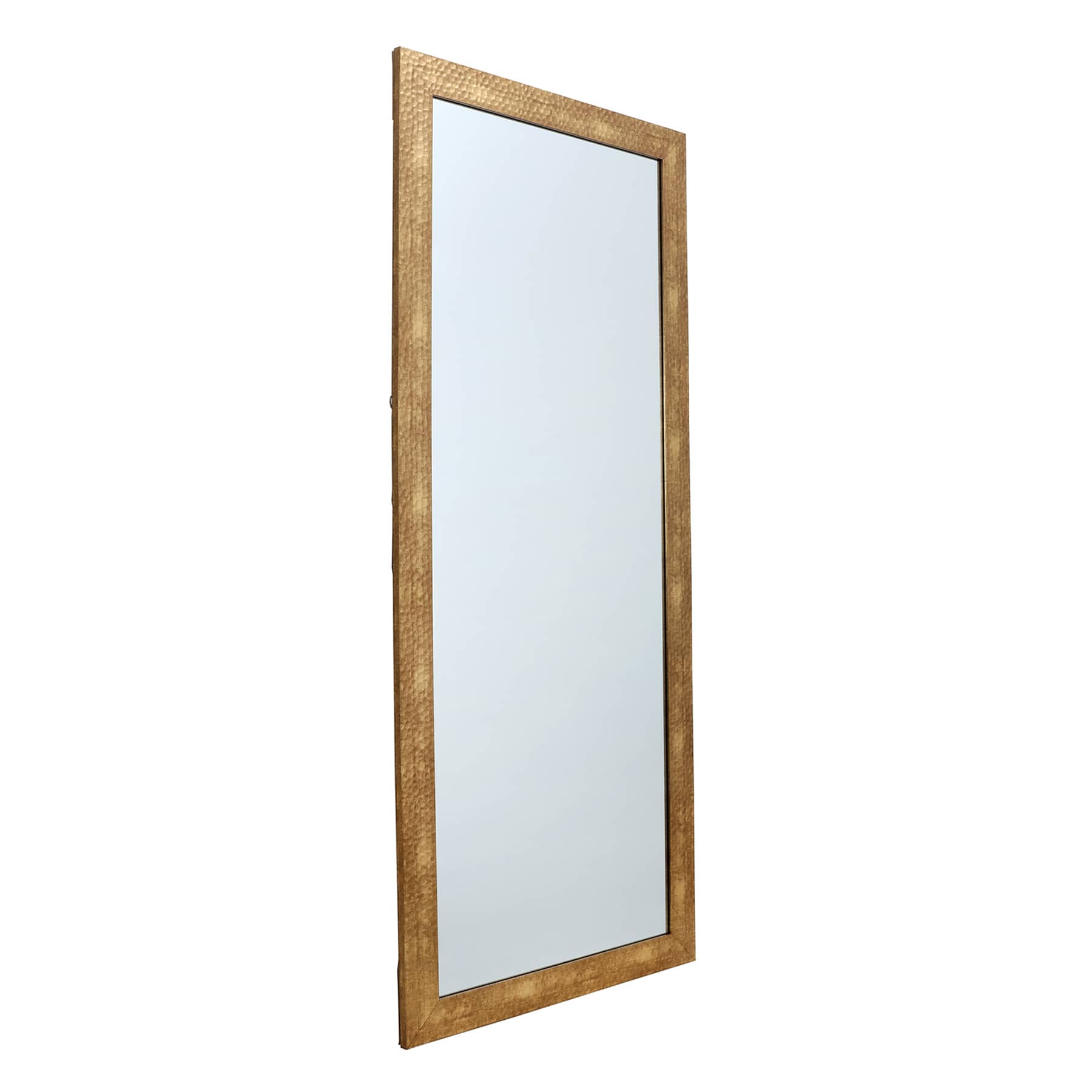 Hammered Gold Framed Leaner Mirror, 24x58