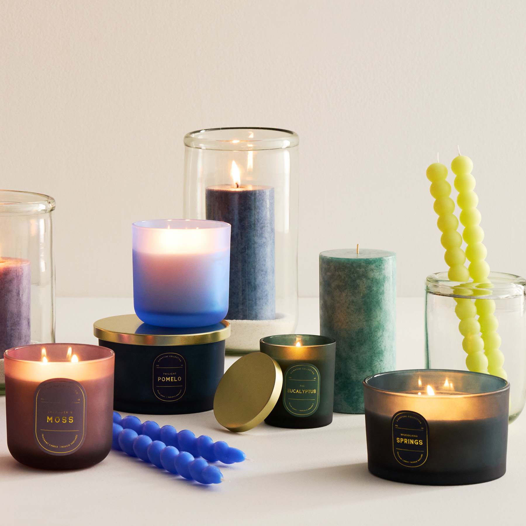 Fig Eucalyptus Scented Pillar Candle, 3x6