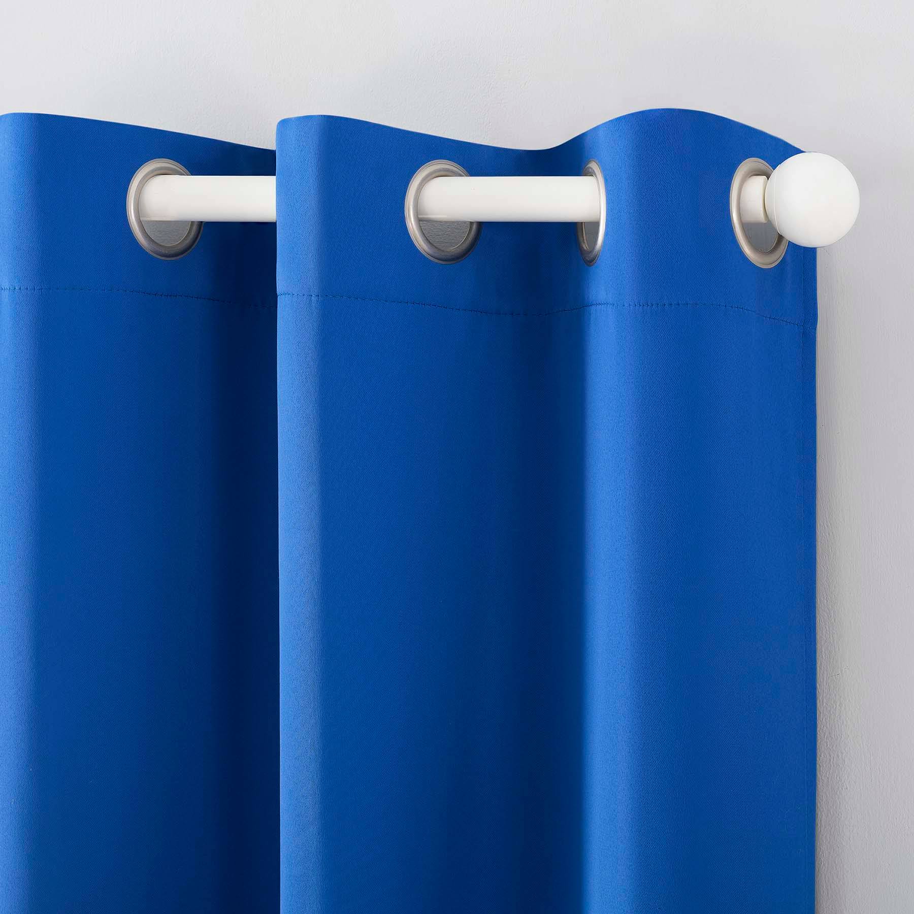 Tiny Dreamers Lyle Blue Blackout Grommet Curtain Panel, 84"
