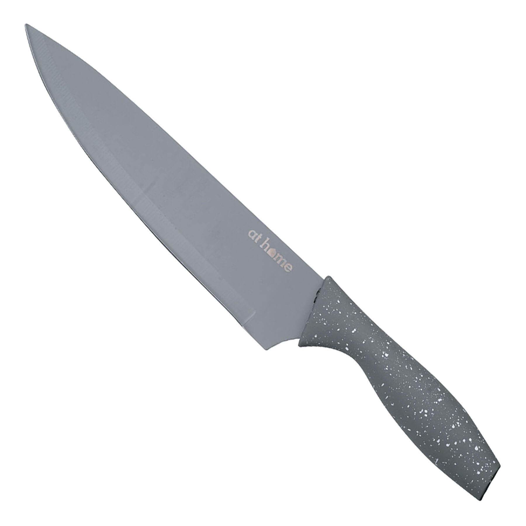 8-Piece Grey Speckled Non-Stick Knife & Sheath Set