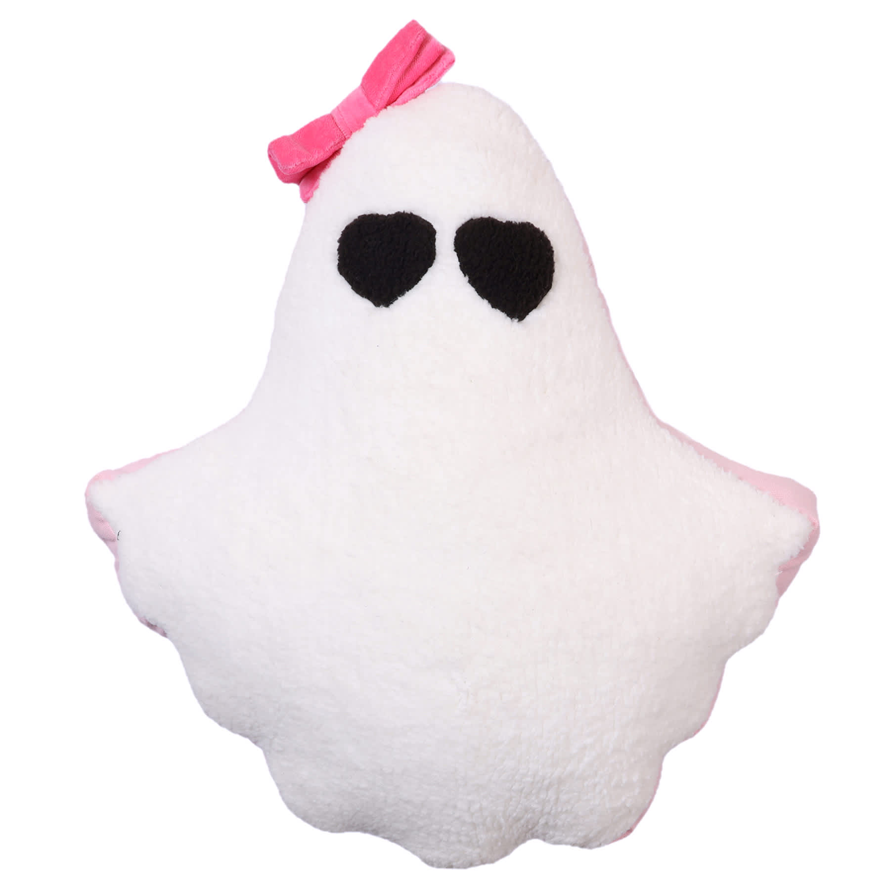 Hey Boo! Ghost Shaped Throw Pillow, 16x14