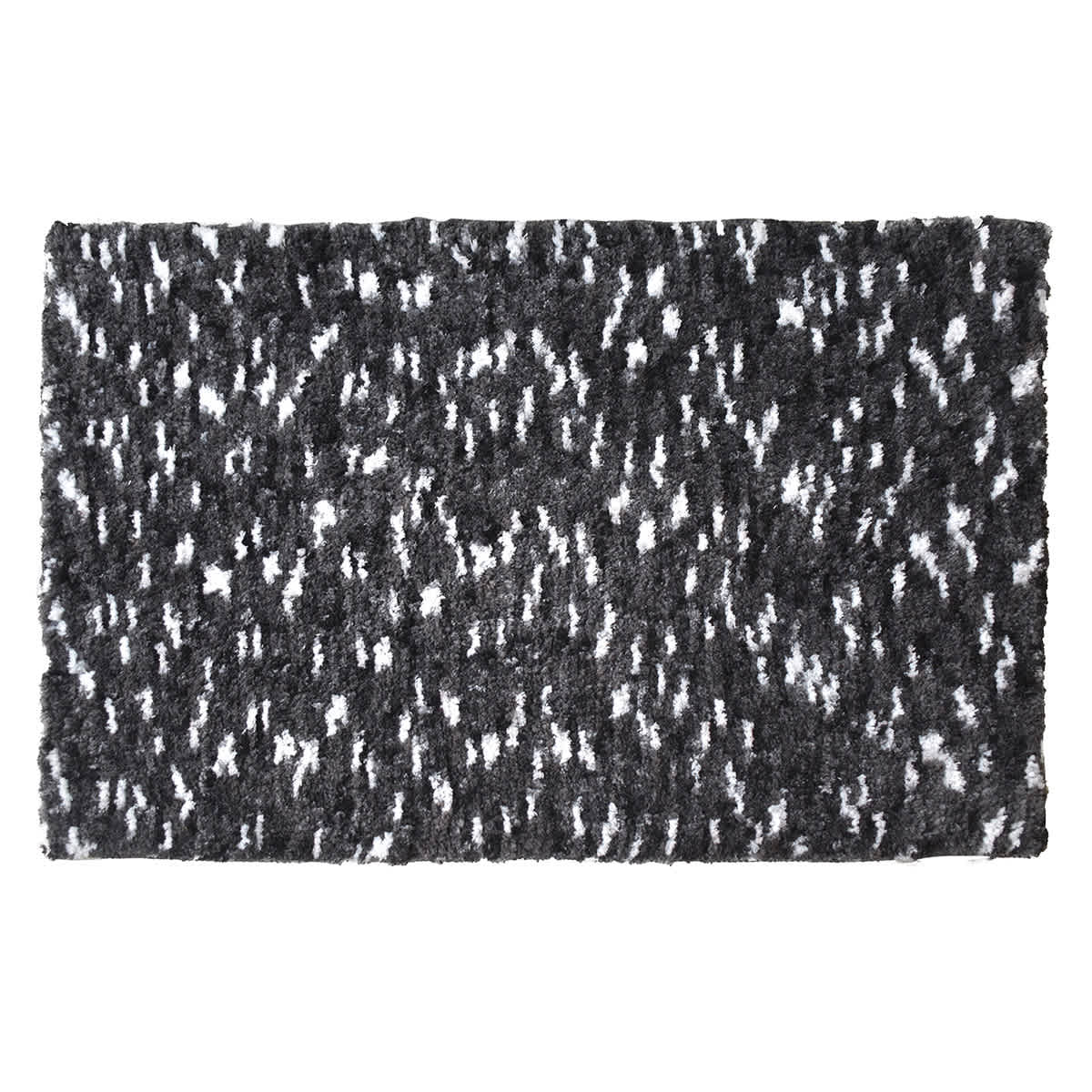 Black Space Dyed Bath Rug, 20x30