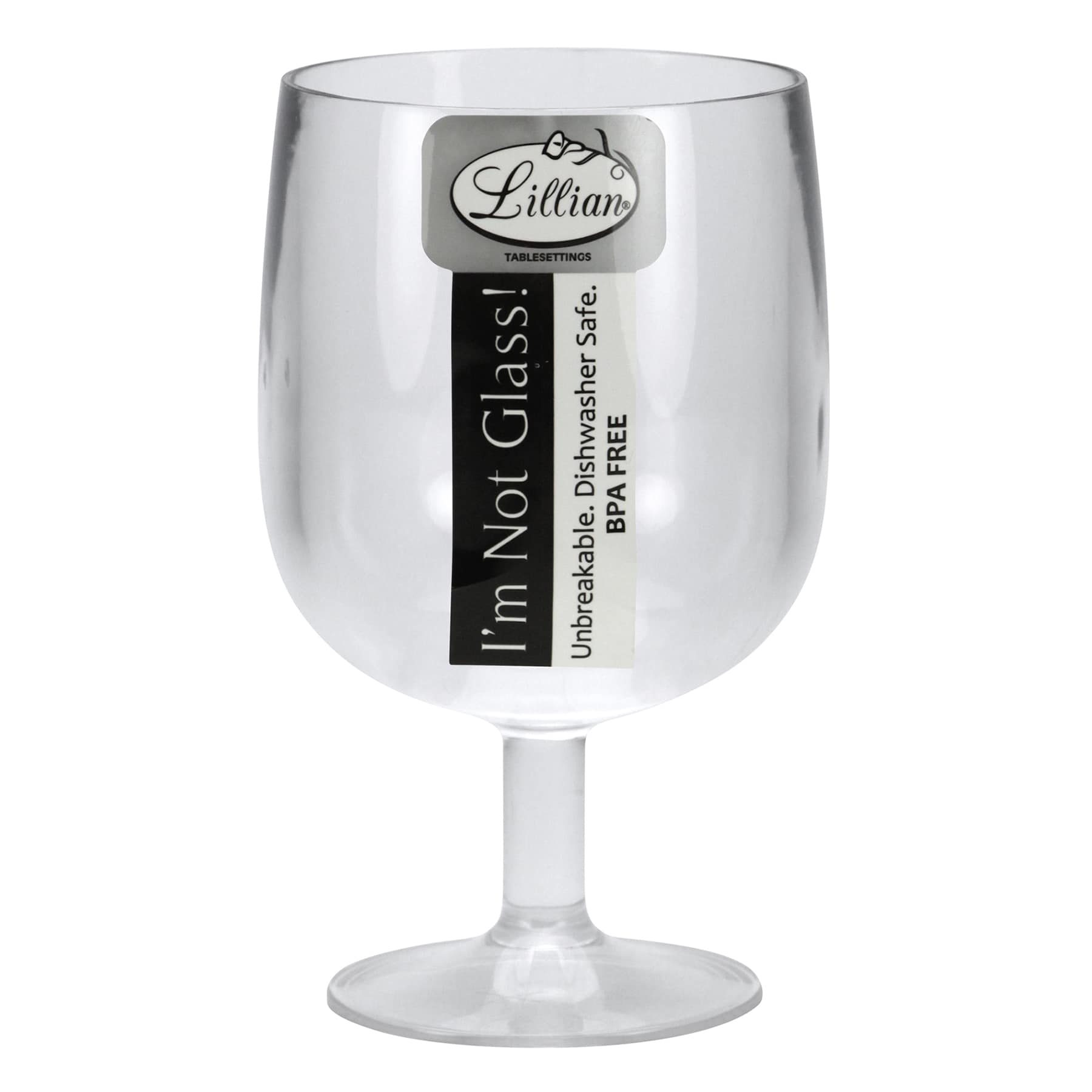 Lillian Table Settings Clear Acrylic Wine Glass, 9oz