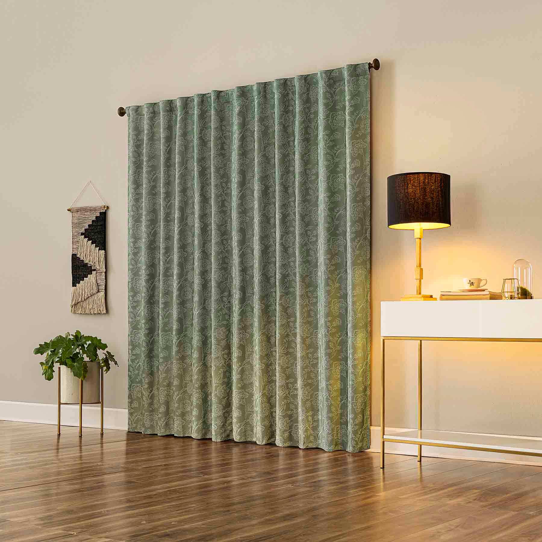 Moss Back Tab Extreme Blackout Curtain Panel, 84"