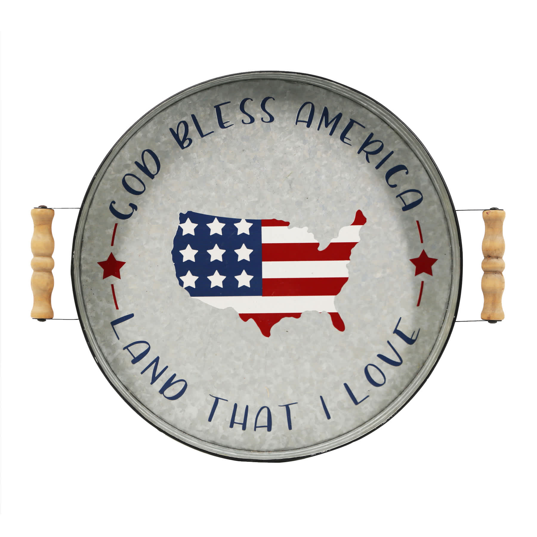 God Bless America Metal Tray