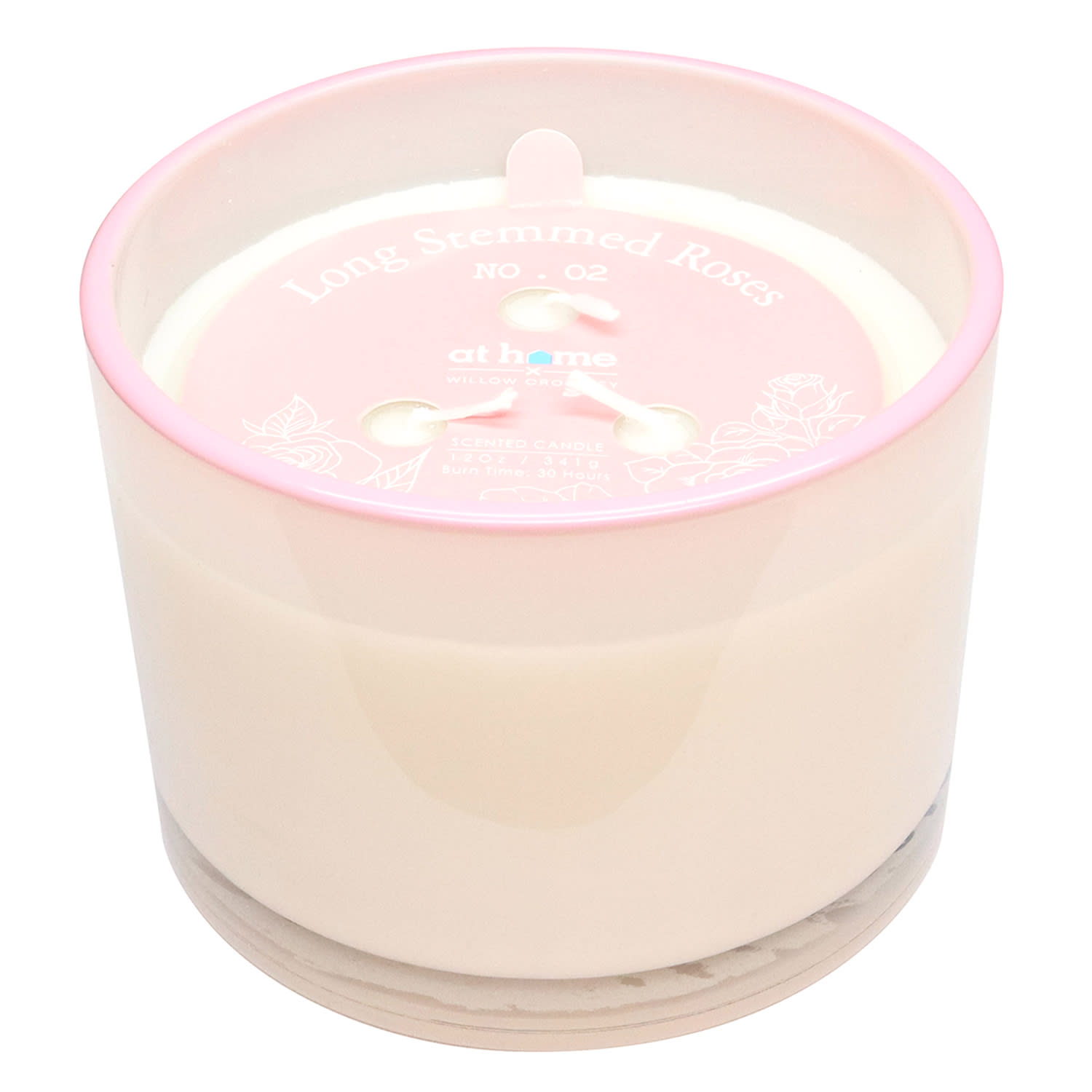 Rose Scented Jar Candle, 12oz