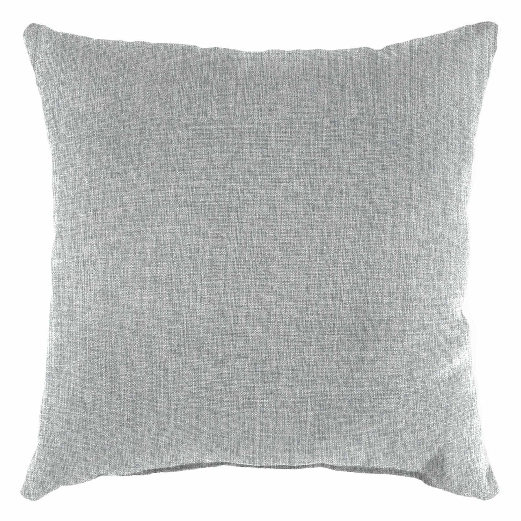 Tahiti Silver Square Outdoor Throw Pillow, 16"