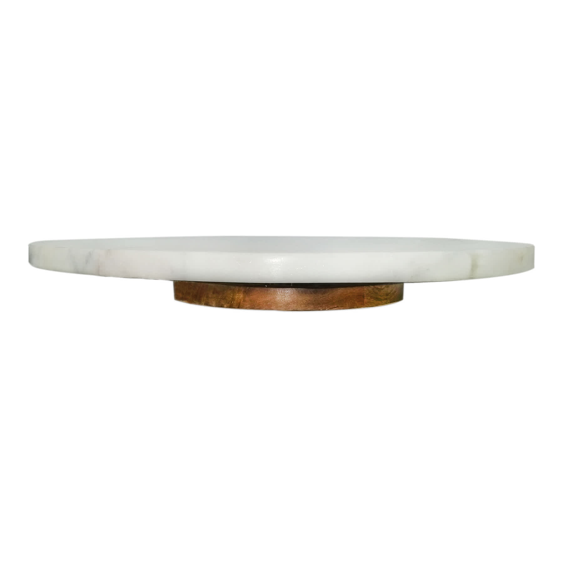 White Marble Rotating Lazy Susan