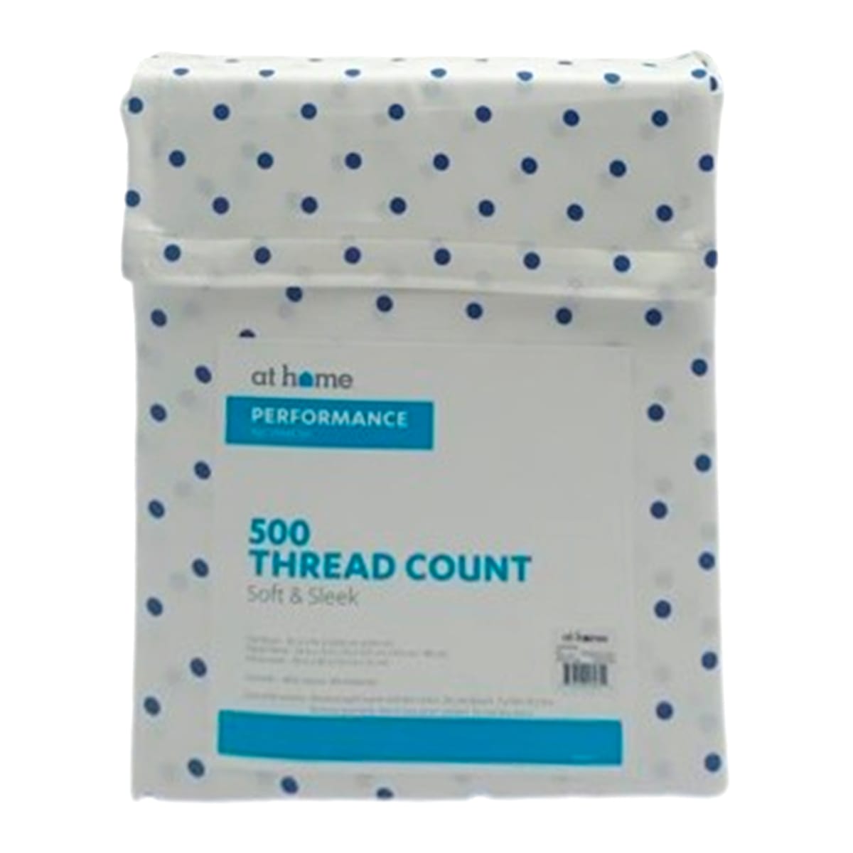 4-Piece Dot Print 500 Thread Count Cotton Blend Sheet Set, Full