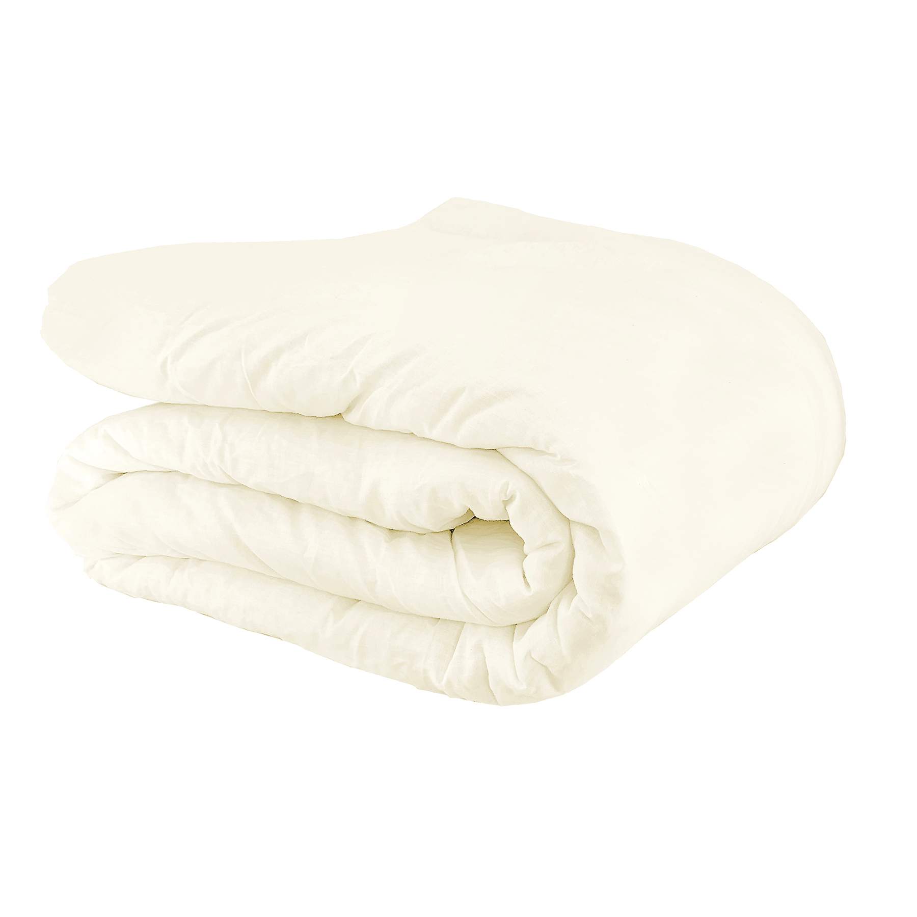 Honeybloom 3-Piece Cream Cotton & Linen Blend Comforter Set, King