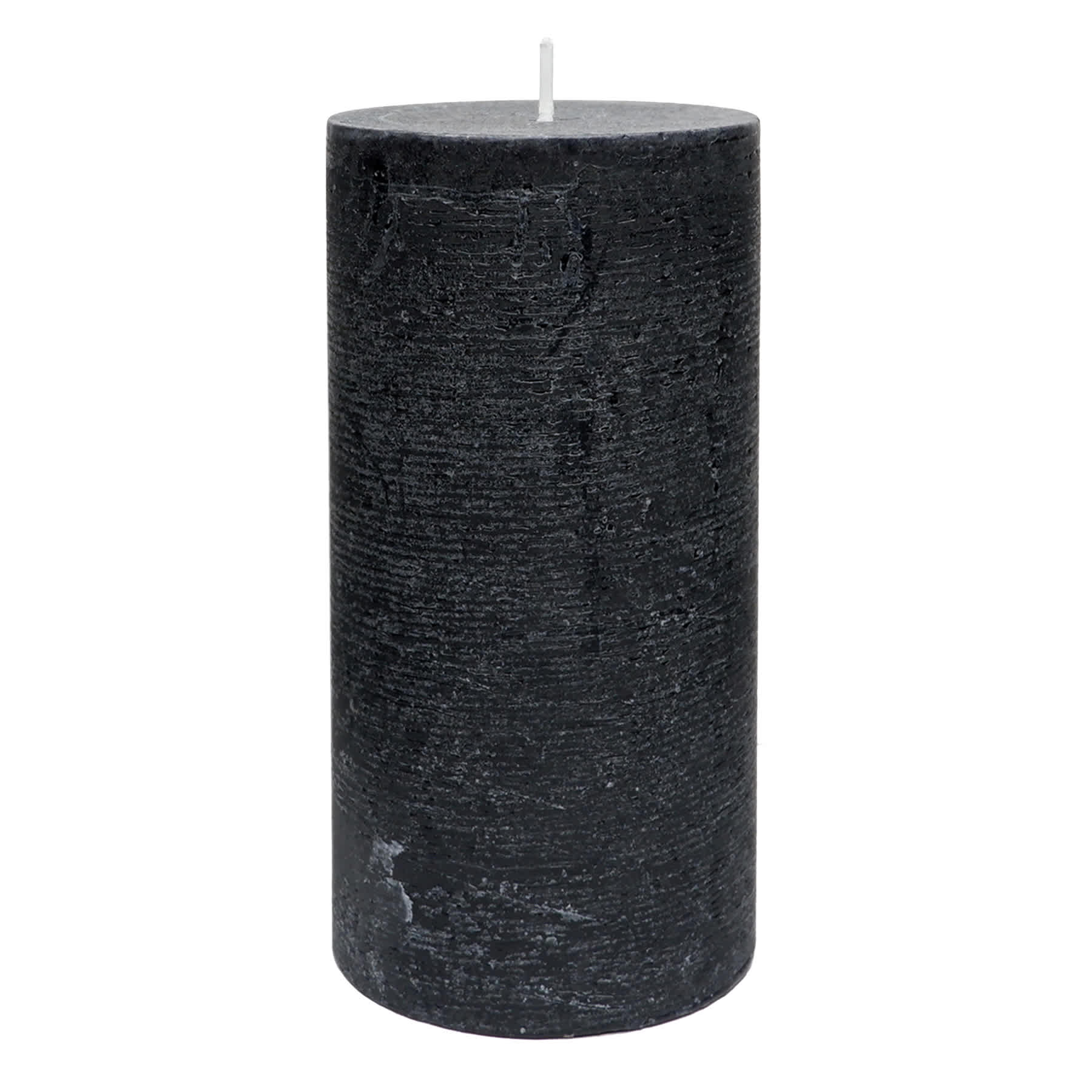 Honeybloom Black Unscented Pillar Candle, 3x6