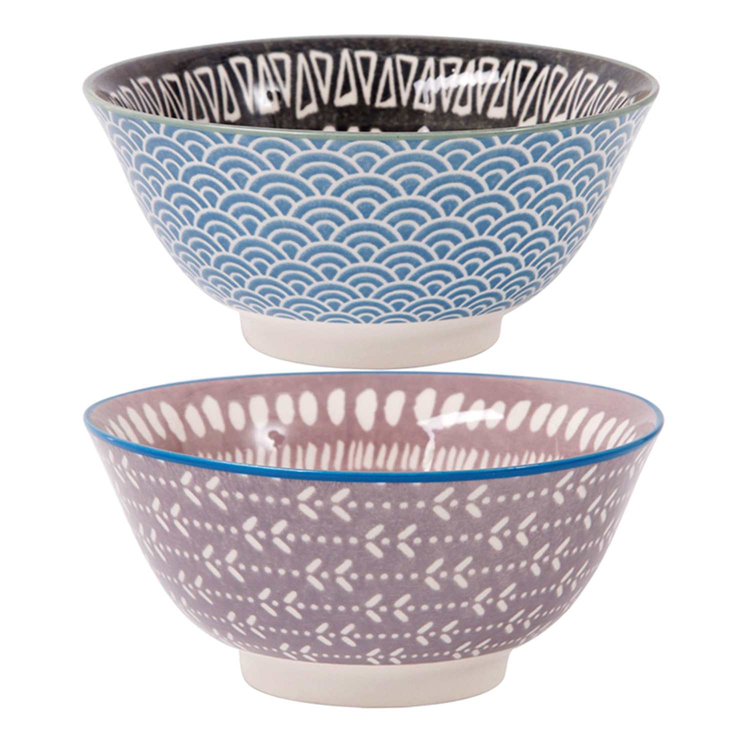 Geometric Aztec Printed Bowls, Assorted Styles