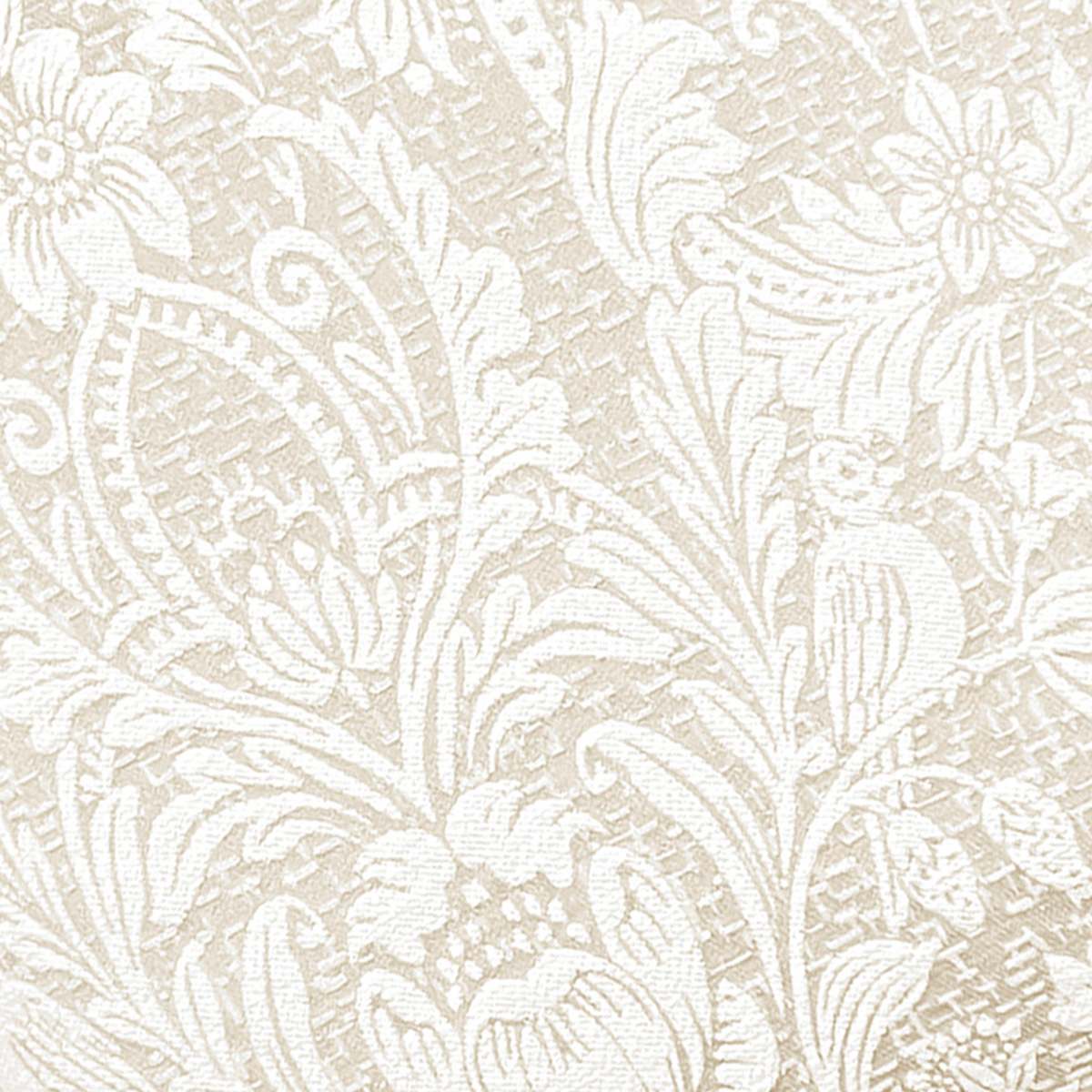 Ivory Floral Damask Throw Pillow, 18"