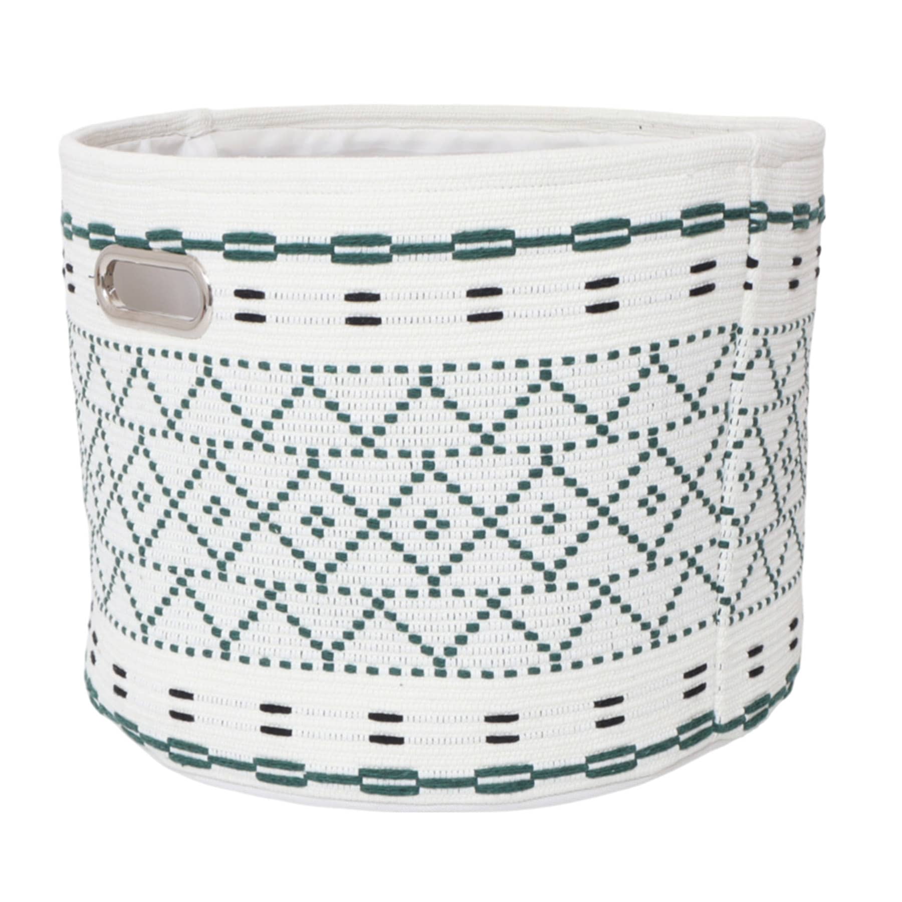 Embroidery Round Storage Basket, 16"