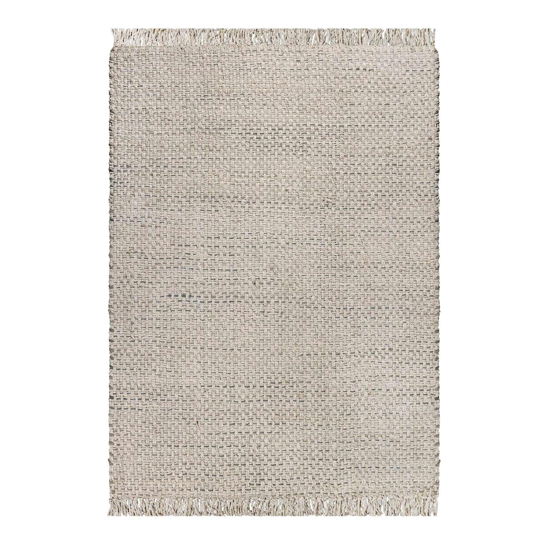 (B724) Ty Pennington Topher Neutral Flatweave Area Rug, 5x7