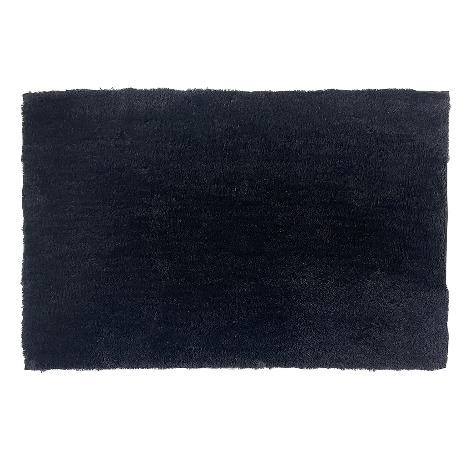 Crosby St. Solid Black Bath Rug, 20x30