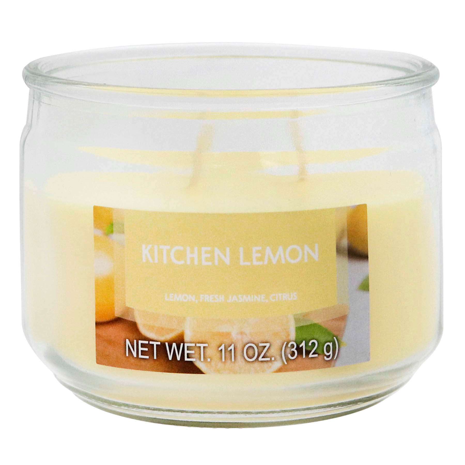 Kitchen Lemon Scented Jar Candle, 11oz