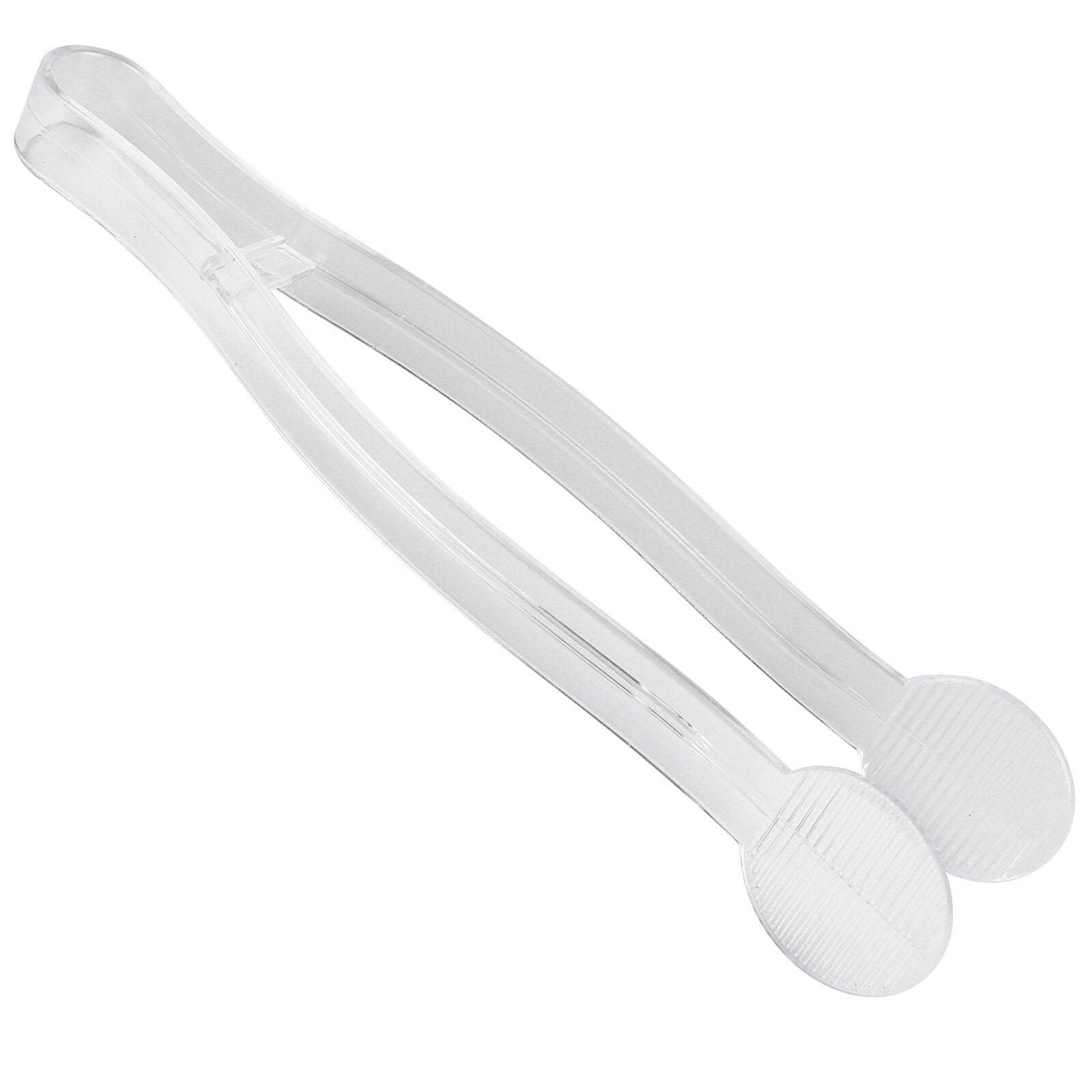 Hanna K. Signature 2-Count Clear Plastic Ice Tong, 9.25"